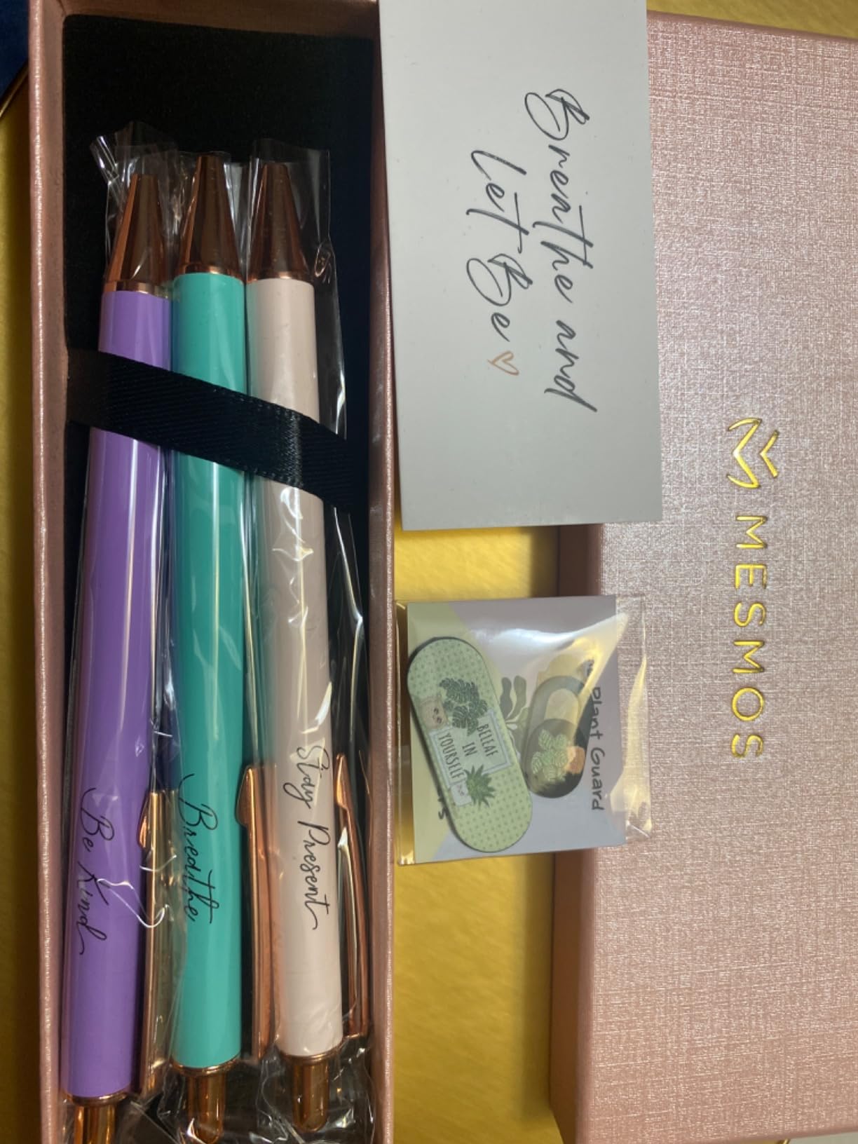 MESMOS 3pk Fancy Pen Set, Thank You Coworker Gifts for Women, Appreciation Gifts for Coworkers Female, Work Besties Women, Going Away Farewell Birthday Gift - Customer Photo 4