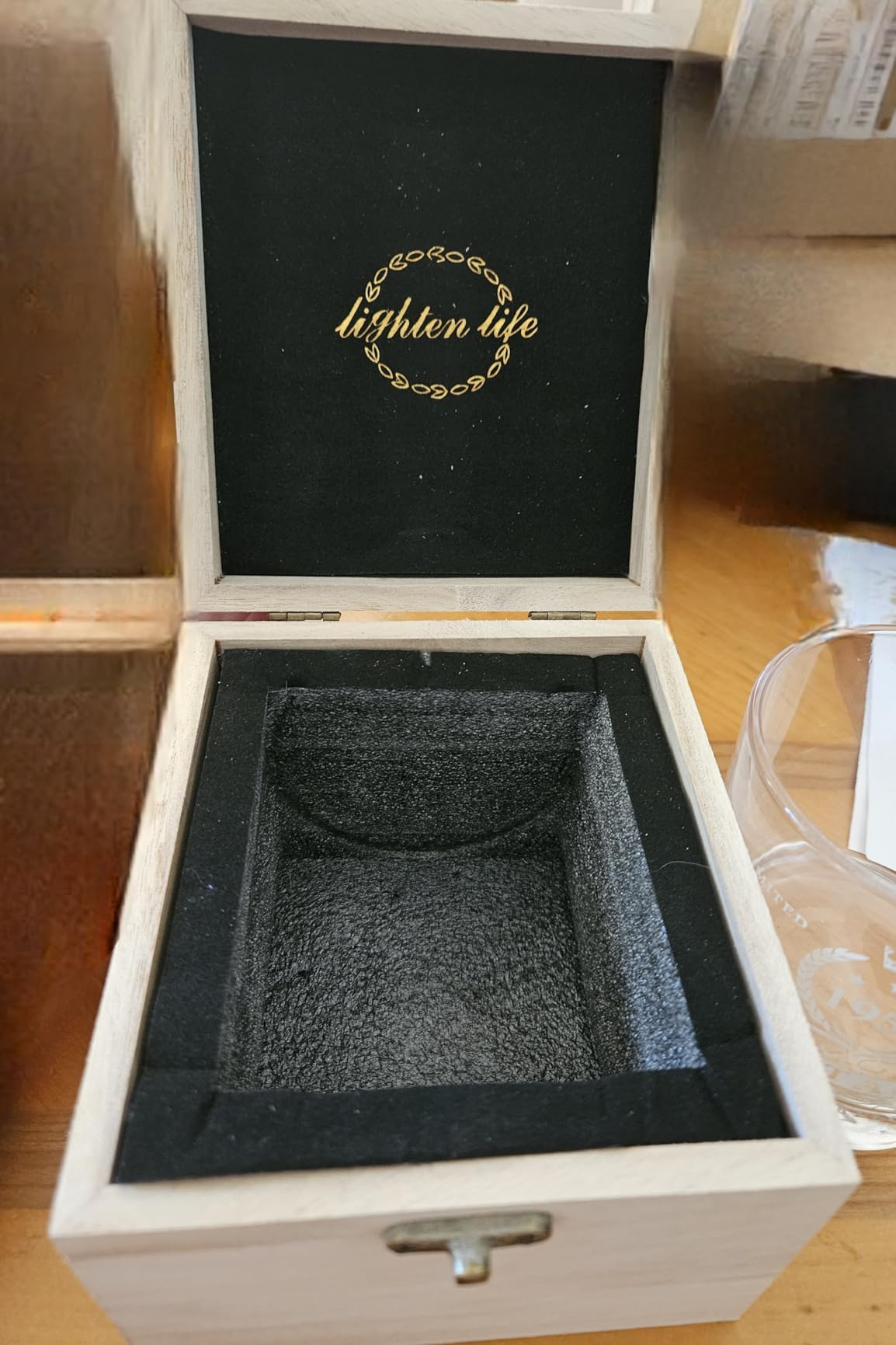 LIGHTEN LIFE 30th Birthday Gifts for Men 12 oz,1995 Whiskey Glass in Valued Wooden Box,30th Bday Gift Ideas,30 Years Old Gag Gifts for Him,30th Birthday Decorations for Him - Customer Photo 2