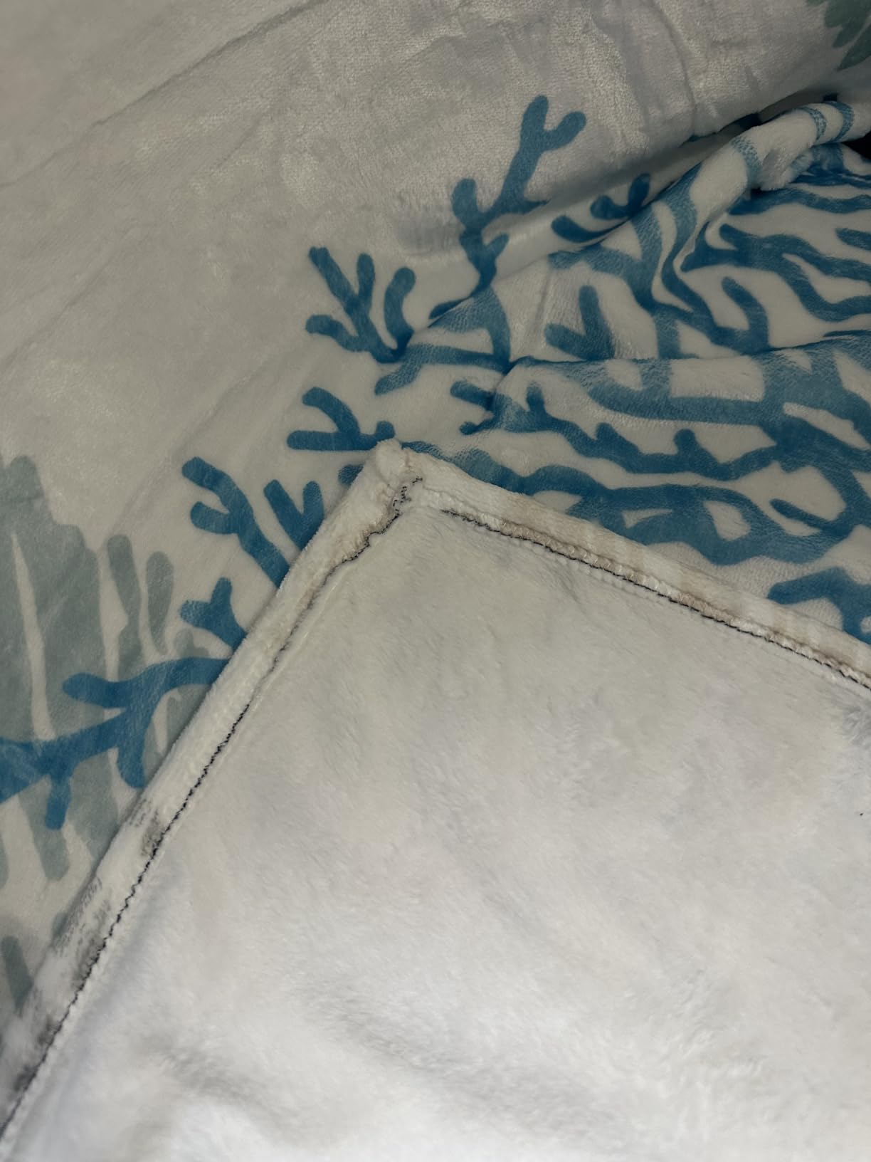 Nautical Coastal Blanket Starfish Seashell Coral Beach Themed Throw Blankets Gifts for Adults Sea Ocean Theme Lightweight Soft Fleece Cozy for Sofa Couch Bed Room Birthday Decor 50x60in - Customer Photo 2