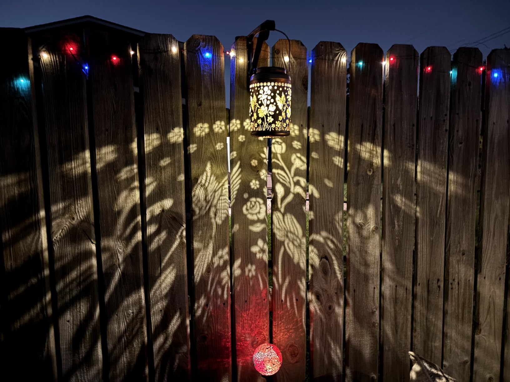 Solar Lanterns Outdoor Waterproof Hummingbird Garden Decor Gifts for Women Mom Grandma Hanging Solar Lights Metal Solar Decoration Outside for Yard, Patio, Backyard, Porch - Customer Photo 2