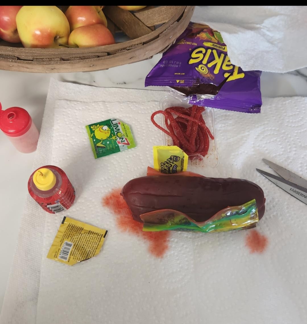 Tiktok Chamoy Pickle Kit With Fruit-Roll-up & Chips, Includes Lucas Gusano, Skwinkles Salsagheti & More by Ma Lit Candy (Ricos Chamoy Pickle) - Customer Photo 2