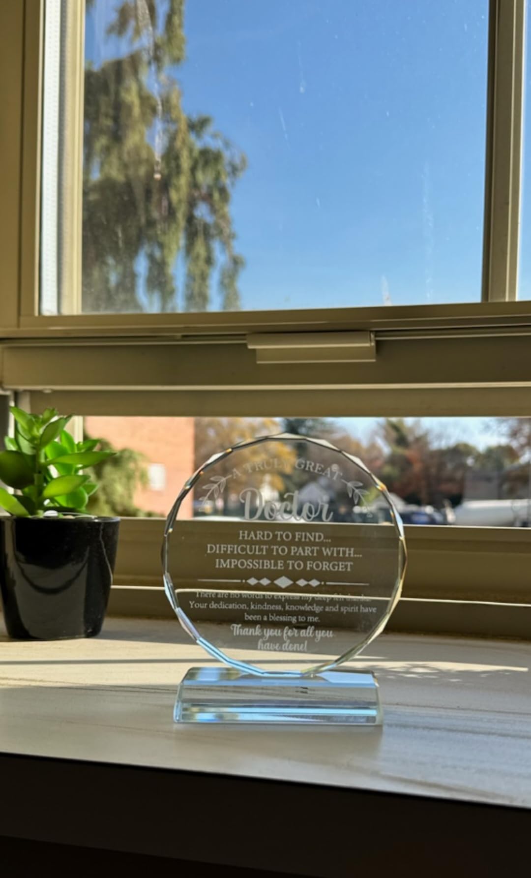 Uniquilling Surgeon Gifts Exquisite Crystal Plaque with Gift Box Packaging, Appreciation Gifts for Surgeon/Doctor, Christmas/Retirement/Birthday Gifts for Surgeon - Customer Photo 1