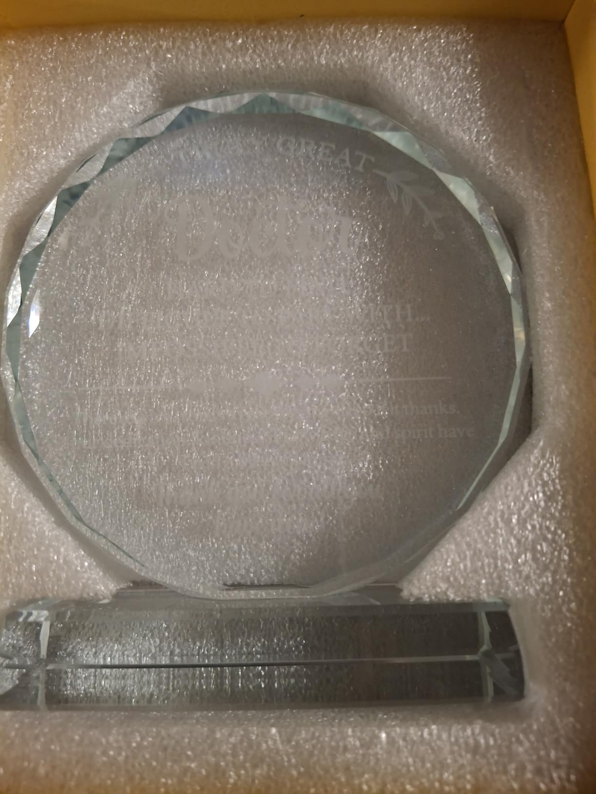 Uniquilling Surgeon Gifts Exquisite Crystal Plaque with Gift Box Packaging, Appreciation Gifts for Surgeon/Doctor, Christmas/Retirement/Birthday Gifts for Surgeon - Customer Photo 3