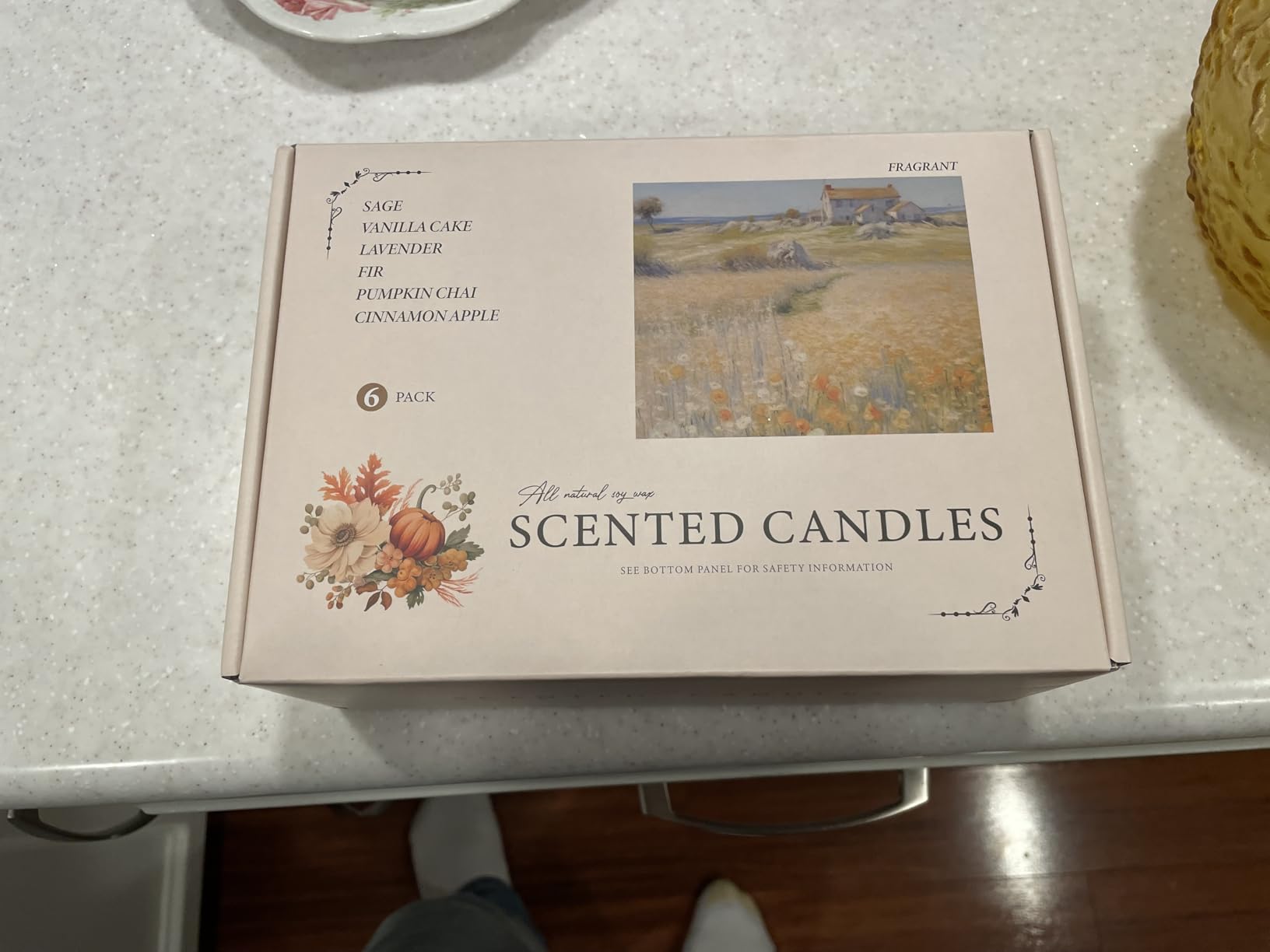 Candle Gift Set for Women – 8 Pack Scented Candles for Home,Long Lasting Soy Wax Amber Jar Candles, Aromatherapy Candle Set,Perfect Holiday & Christmas Gifts - Customer Photo 1