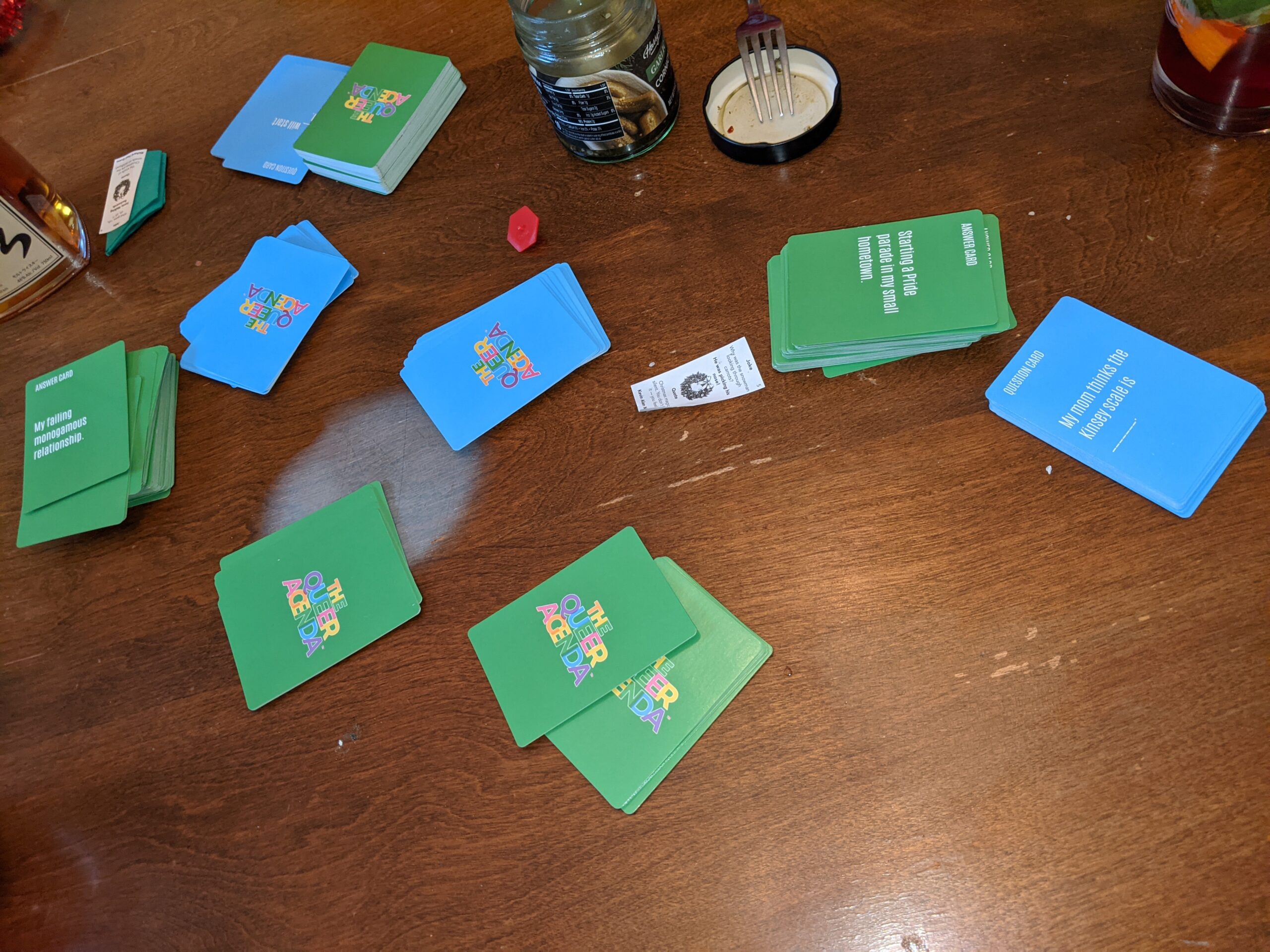 The Queer Agenda Party Game - 350 Sassy LGBTQ+ Cards for Hilarious Game Nights, Ages 17+, 3-10 Players, 30-60 Min Playtime, Made by Fitz Games - Customer Photo 1