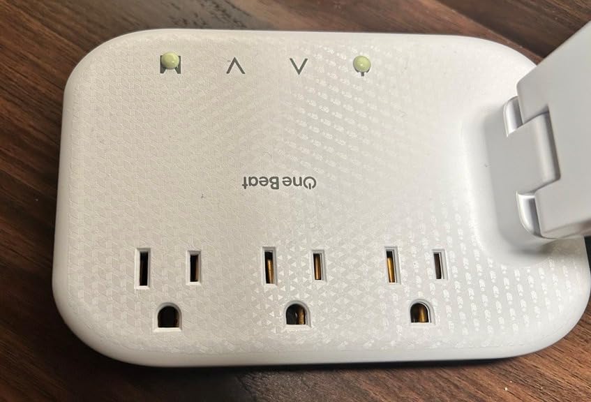 One Beat LED Small Desk Lamp Power Strip 5ft Extension Cord, 3 Outlets, 4 USB Ports(2 USB C), 4 Modes, 5 Level Touch- Home, Office, Bedroom, Bedside, Study Reading Light, Dorm Room Essentials, White Customer Review One Beat LED Small Desk Lamp Power Strip 5ft Extension Cord, 3 Outlets, 4 USB Ports(2 USB C), 4 Modes, 5 Level Touch- Home, Office, Bedroom, Bedside, Study Reading Light, Dorm Room Essentials, White - Customer Photo 1