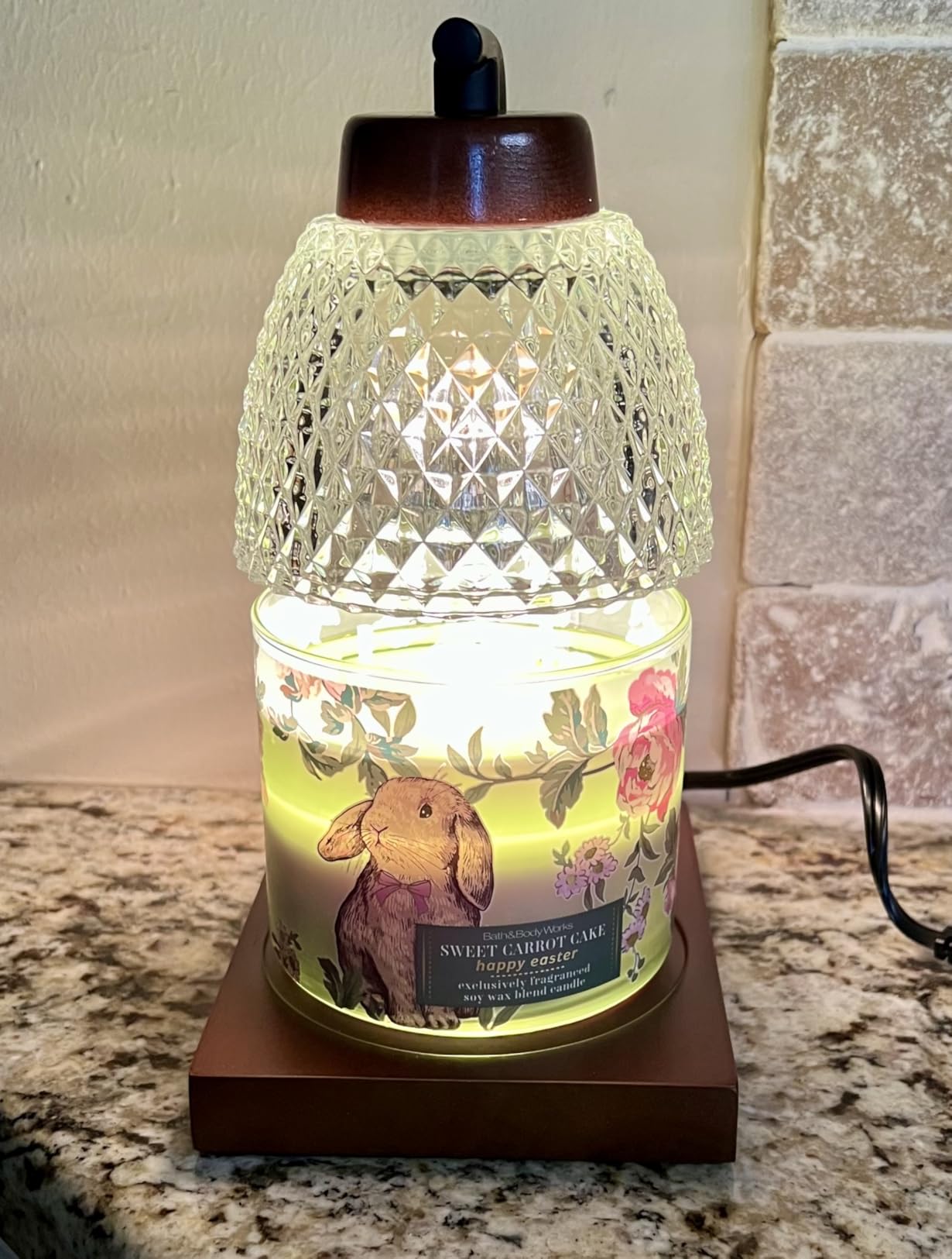 Dimmable Candle Warmer Lamp with Timer, Electric Wax Melt Warmer, lamp candle warmer for Jar Scented Candles Mothers Day Birthday Gifts for Women Mom Grandma, Home Offices Decor Light(Diamond White) Customer Review Dimmable Candle Warmer Lamp with Timer, Electric Wax Melt Warmer, lamp candle warmer for Jar Scented Candles Mothers Day Birthday Gifts for Women Mom Grandma, Home Offices Decor Light(Diamond White) - Customer Photo 1