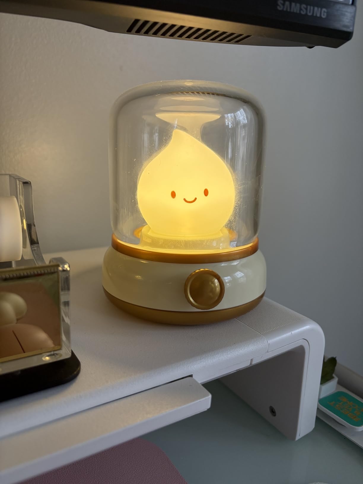 Cute Chibi Flame Lamp, Anime Cozy Lights, Retro Rechargeable Night Light, Decor, Cute Desk Accessories, Gifts. - Customer Photo 2