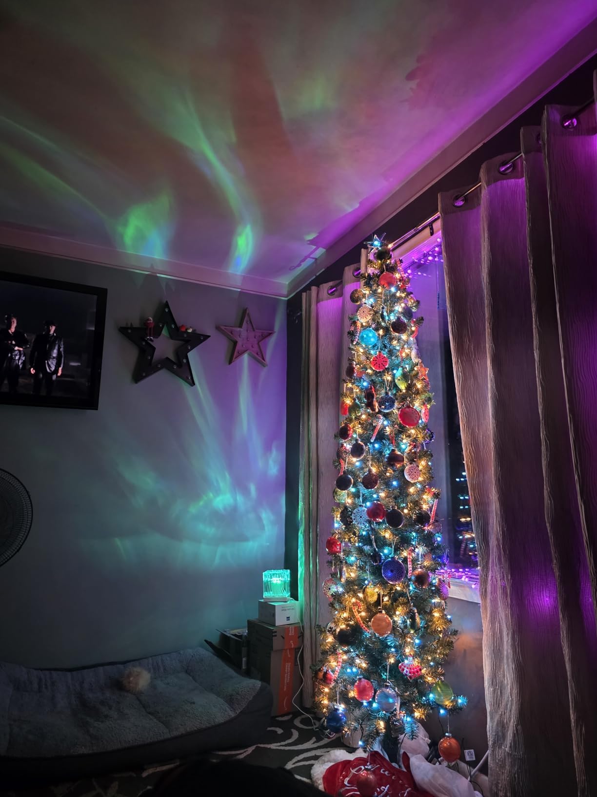 Christmas Gifts for Teens Northern Lights Projector,18 Color Gifts for Teen Boys Gifts for Teenage Girls,Remote Galaxy Projector for Bedroom Night Light for Kids Galaxy Light,Cute Room Decor Aesthetic - Customer Photo 0