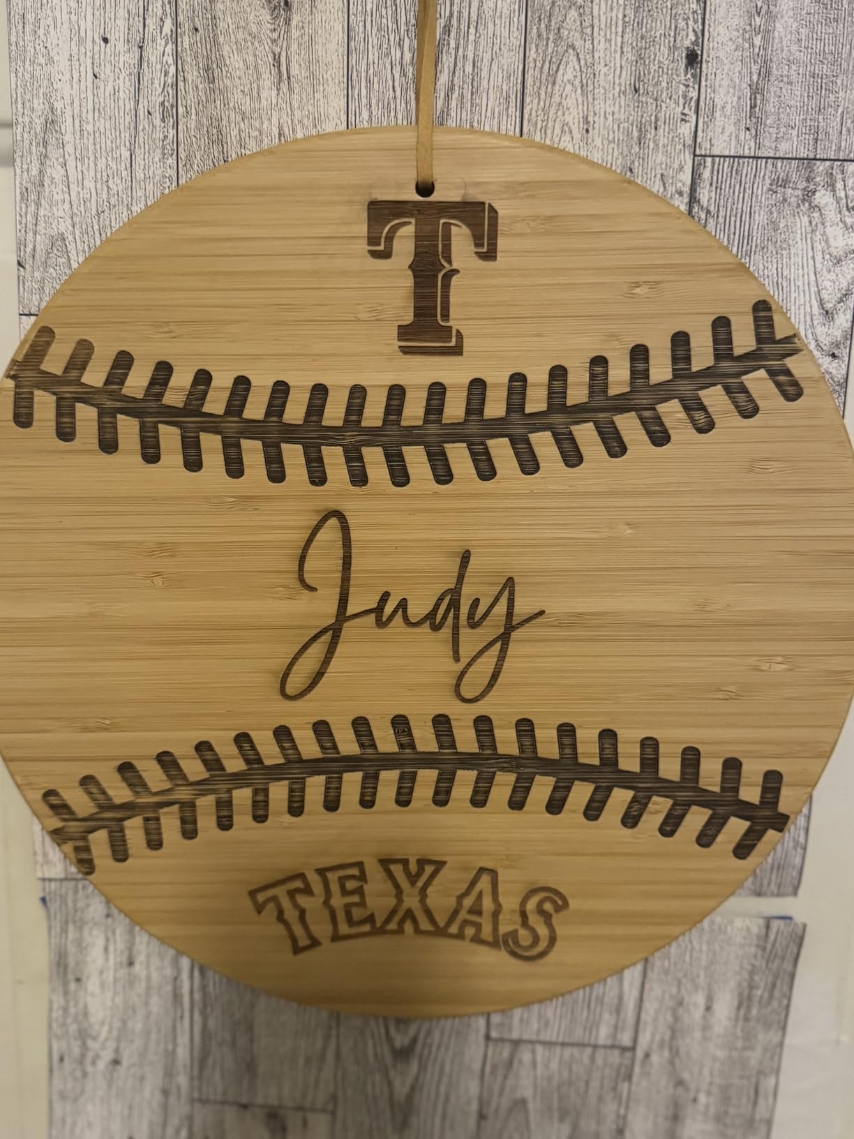 Totally Bamboo Baseball Shaped Bamboo Wood Cutting Board and Charcuterie Board, Great Gift for Baseball Fans - Customer Photo 1