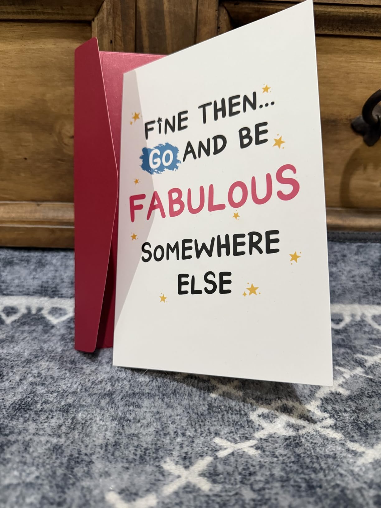 Funny Leaving Card for Coworker, Retirement Going Away Card for Coworker, Farewell Cards for Friend, Gift for Colleague Leaving, Be Fabulous Somewhere Else - Customer Photo 2