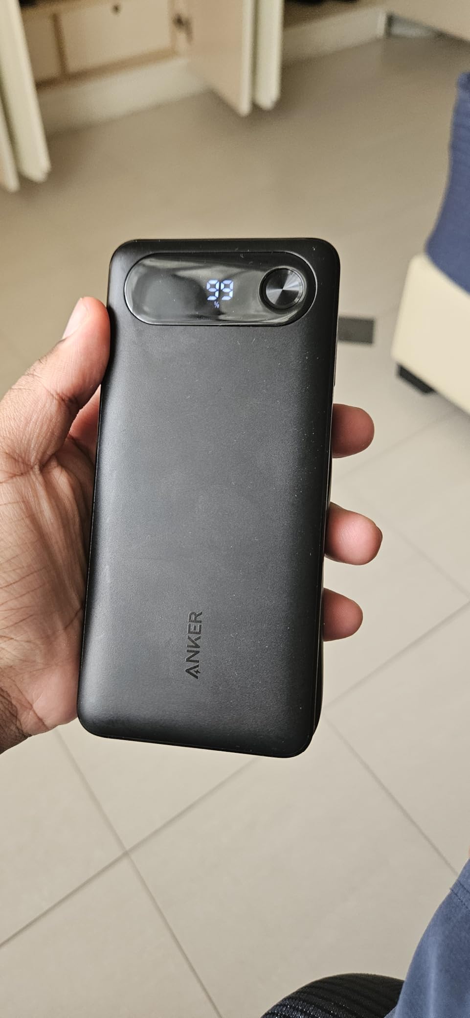 Anker Power Bank, 20,000mAh Travel Essential Portable Charger with Built-in USB-C Cable, 3-Port 87W Max Fast Charging Battery Pack, for MacBook, iPhone 16/15 Series, Samsung, Switch, and More - Customer Photo 2