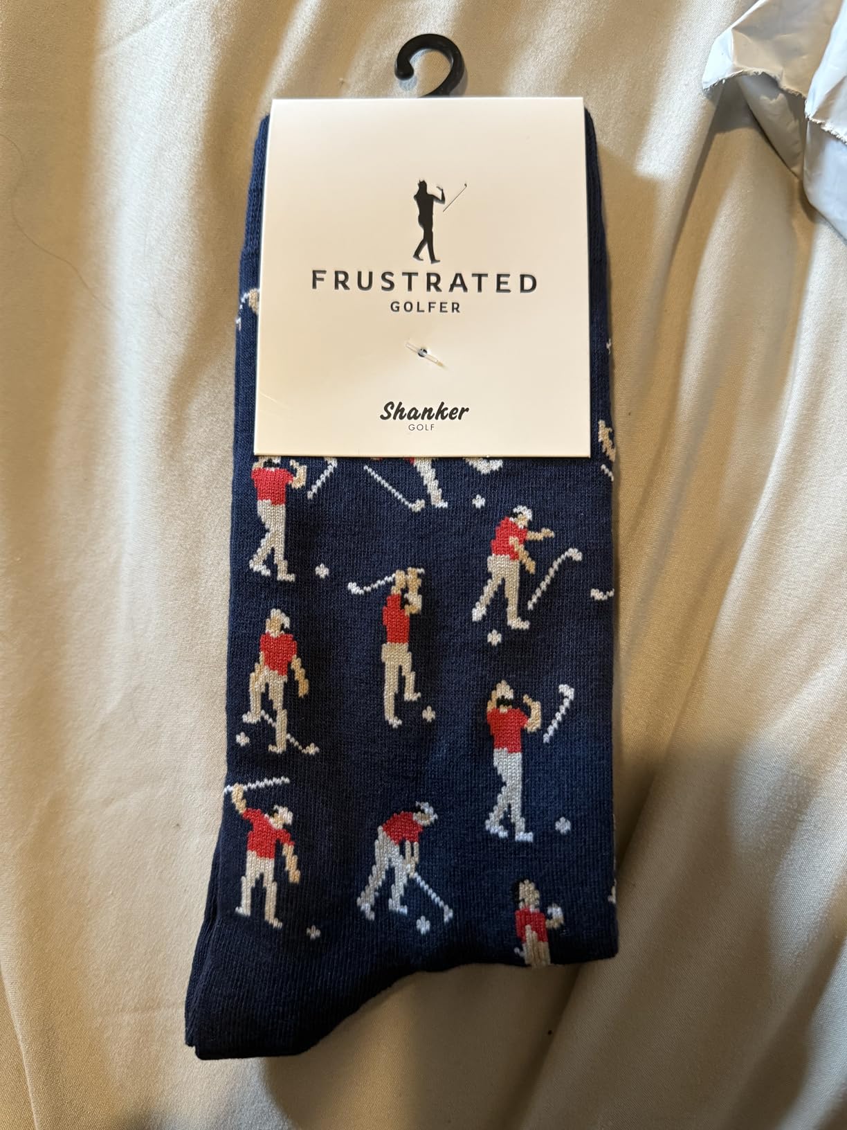 Shanker Golf Socks - Funny Angry Golfer Socks - Funny Golf Gift for Men - 1 Pair per Pack - Size 10-13 - Customer Photo 1