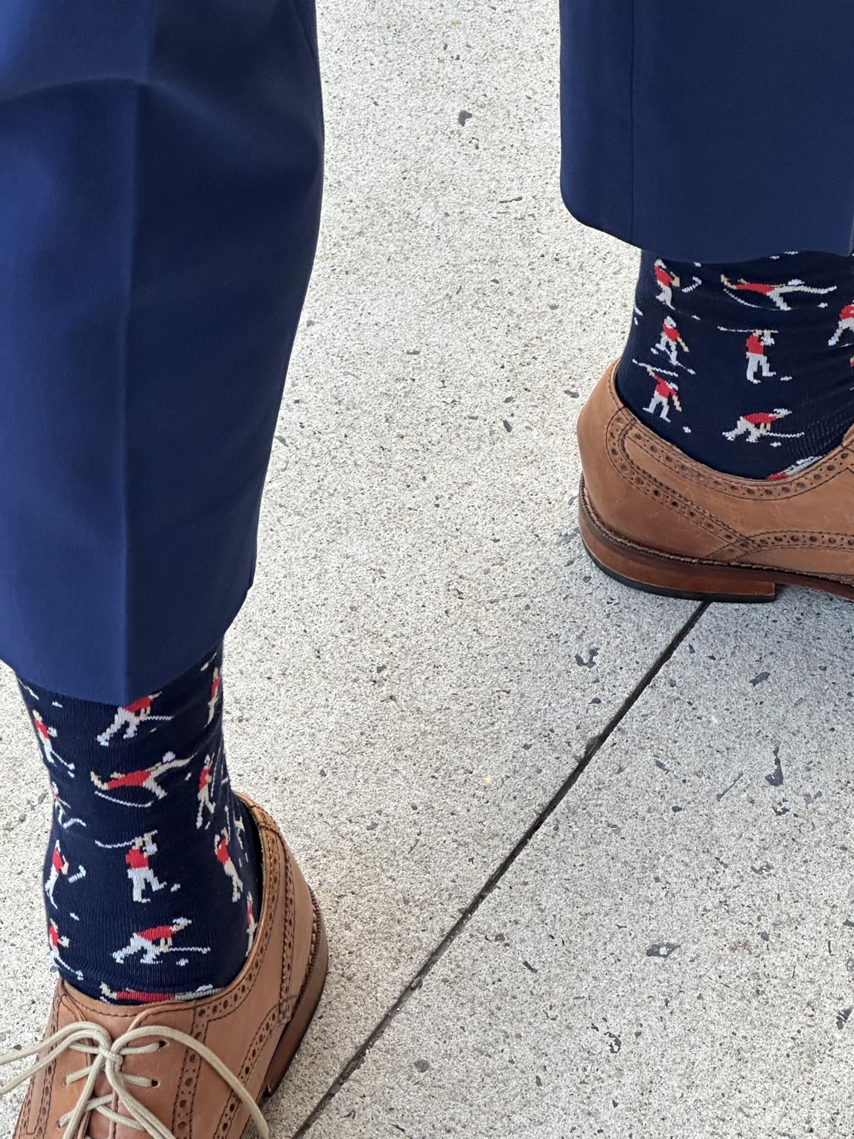 Shanker Golf Socks - Funny Angry Golfer Socks - Funny Golf Gift for Men - 1 Pair per Pack - Size 10-13 - Customer Photo 2