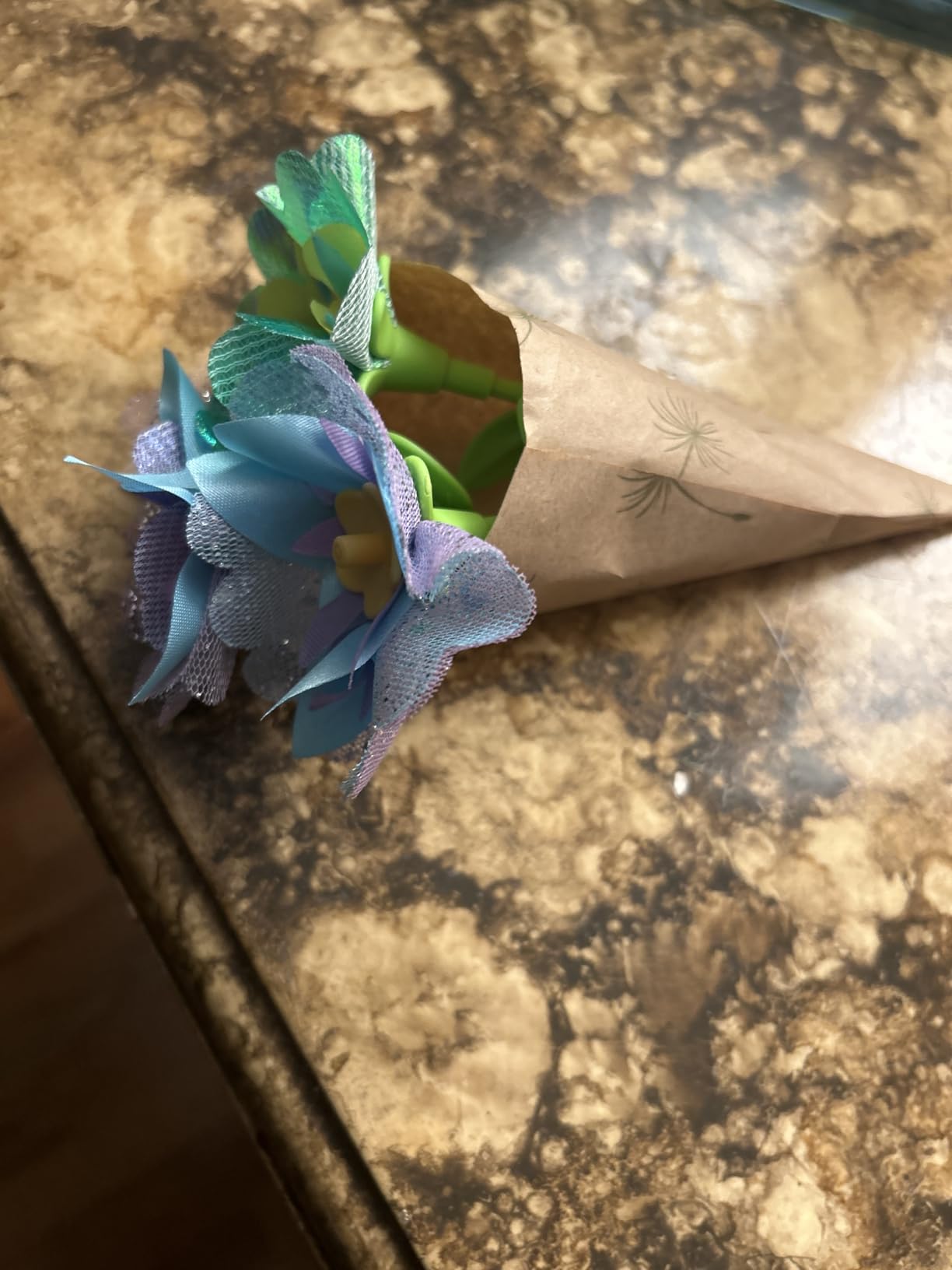 Fabric Flower Bouquets Toys, DIY Craft Kits Toys for Kids - Flowers Market Toy, Build Your Flower Bouquet, Arts & Crafts for 4+ Year Toddler Girl, Educational Activity Preschool B-Day Gifts - Customer Photo 1