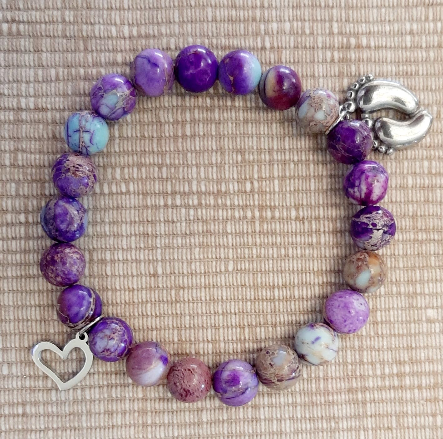 TONY & SANDY New Mom Christmas Gifts, Bead Bracelets for First Time Mom Gifts on Mother's Day, Birthday, Stocking Stuffers - Customer Photo 1