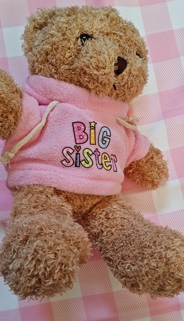 Big Sister Gifts for Girls, 6-in-1 Gift Set to Celebrate Little Girls Promoted to Sister, Ideal for Baby Shower & Hospital Visit, Includes Big Sister Book, Teddy Bear, Bracelet, Drinking Cup & Straw - Customer Photo 3