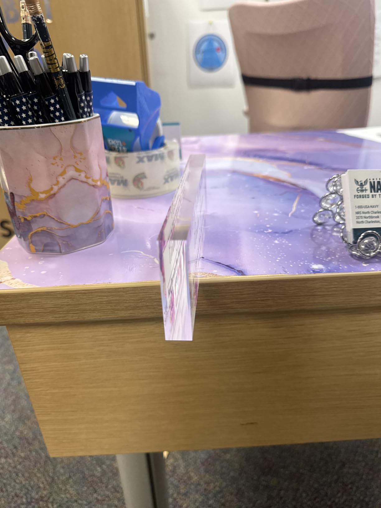 Desk Name Plate Personalized, Lawyer Name Plate for Desk, Office Desk Decor for Women & Men, Employee Appreciation Gifts Custom Office Gifts for Lawyer - Customer Photo 1