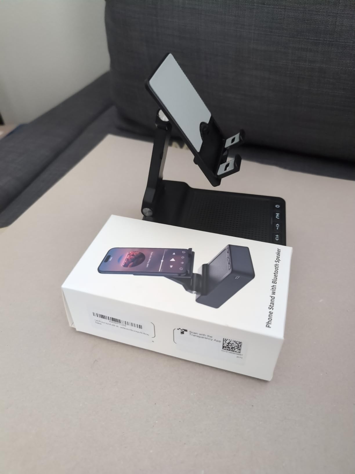 Gifts for Men Women, Phone Stand with Bluetooth Speaker, HD Surround Sound Speaker, Compatible with all iPhone/Android phones iPad Kindle, Cool Gadget Gift for Men Women Dad Mom Christmas Birthday - Customer Photo 2