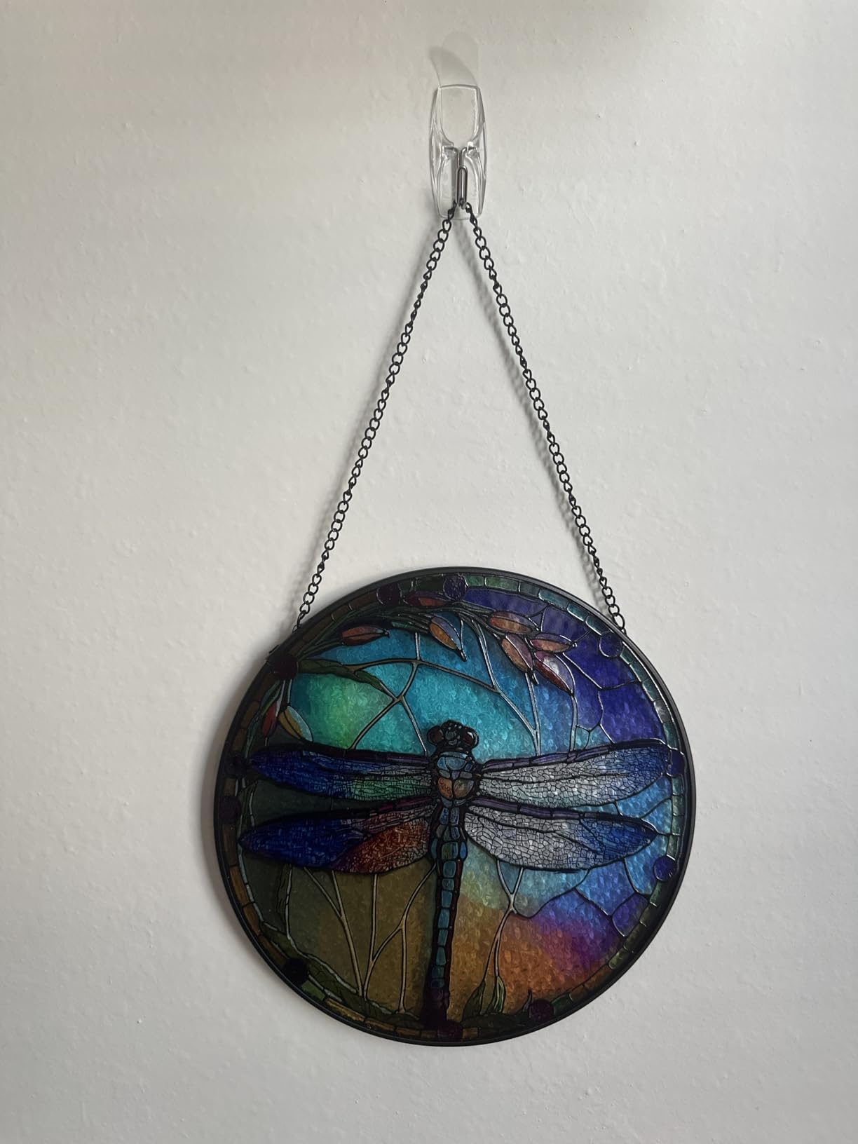 Generic Dragonfly Stained Glass Suncatcher Artistic Window Hanging,7.8