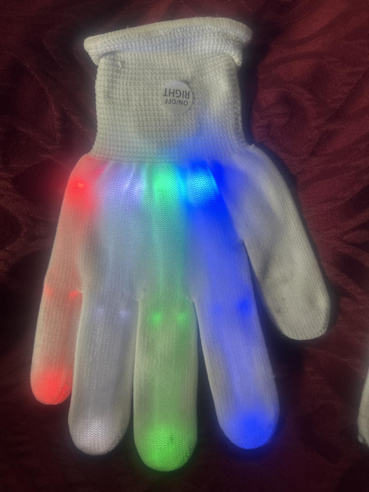 LED Gloves Boys Toys Age 4-7 Year Old, 6 Modes Flashing Light Cool Toys for Kids, Fun Toys for 4 5 6 7 Year Old Girls Boys, Parties & Gifts for Christmas Stocking Stuffers - Customer Photo 1