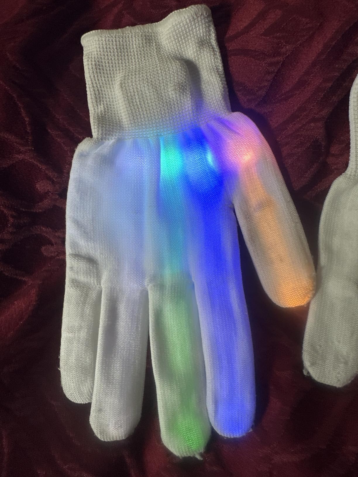 LED Gloves Boys Toys Age 4-7 Year Old, 6 Modes Flashing Light Cool Toys for Kids, Fun Toys for 4 5 6 7 Year Old Girls Boys, Parties & Gifts for Christmas Stocking Stuffers - Customer Photo 2