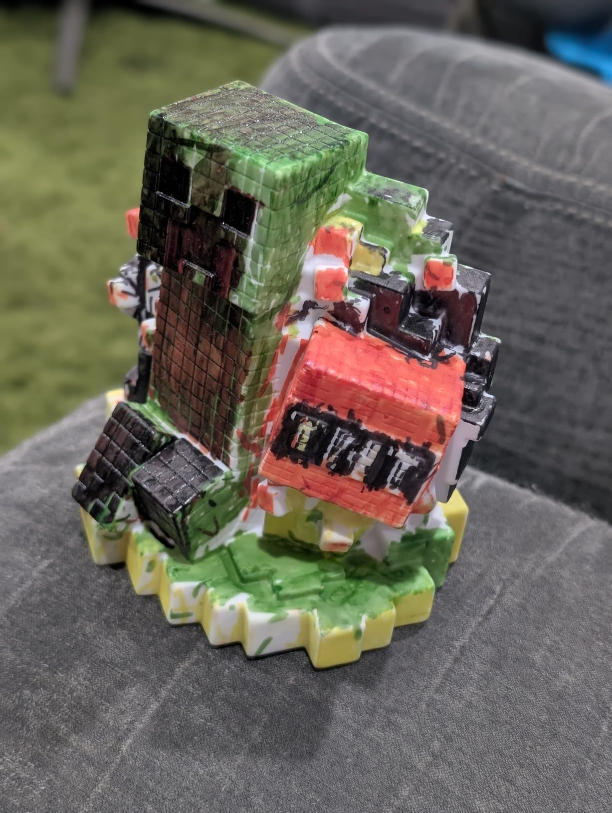 Minecraft Design A Vinyl DIY Coloring Craft for Kids with Washable Markers Decorate Your Own Minecraft Figure Creative Activity for Ages 4+ - Customer Photo 1