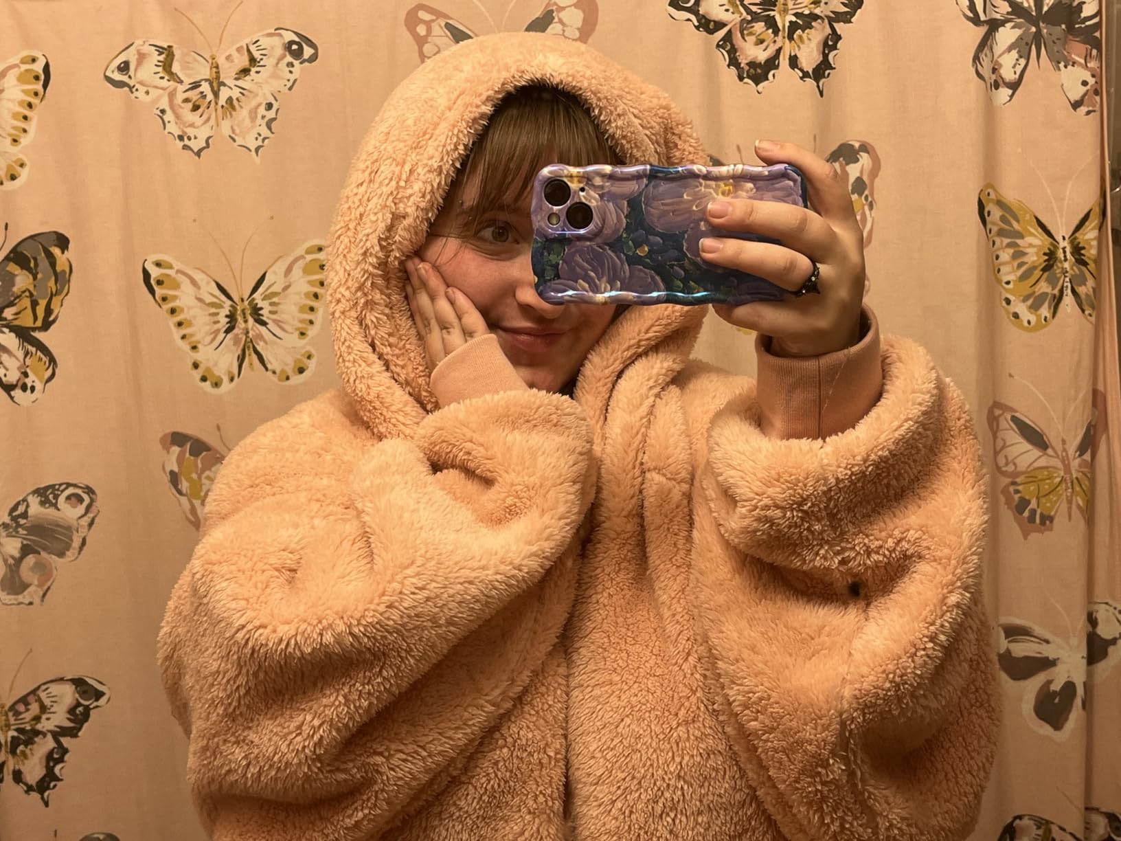 Bedsure Wearable Blanket Hoodie Gifts for Women, Warm Cozy Giant Hoodie Blanket Oversized Sweatshirt Present for Wife Mom Adult Women Men, Light Green - Customer Photo 2