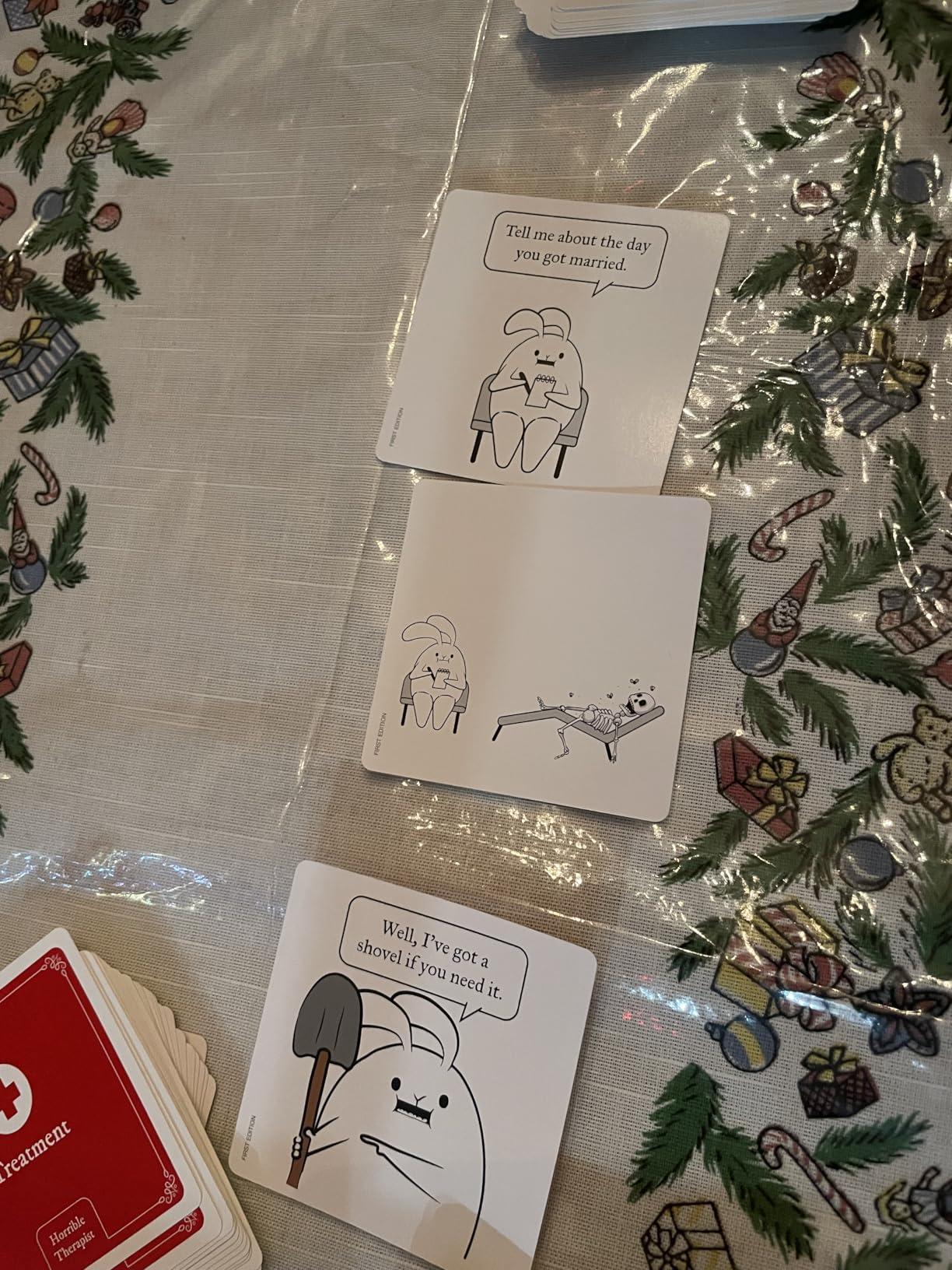 Horrible Therapist: Extra Horrible Edition by Exploding Kittens - A Card Game for 3-8 Players, Ages 17+ - Adult Party Game for Family Night - Customer Photo 1
