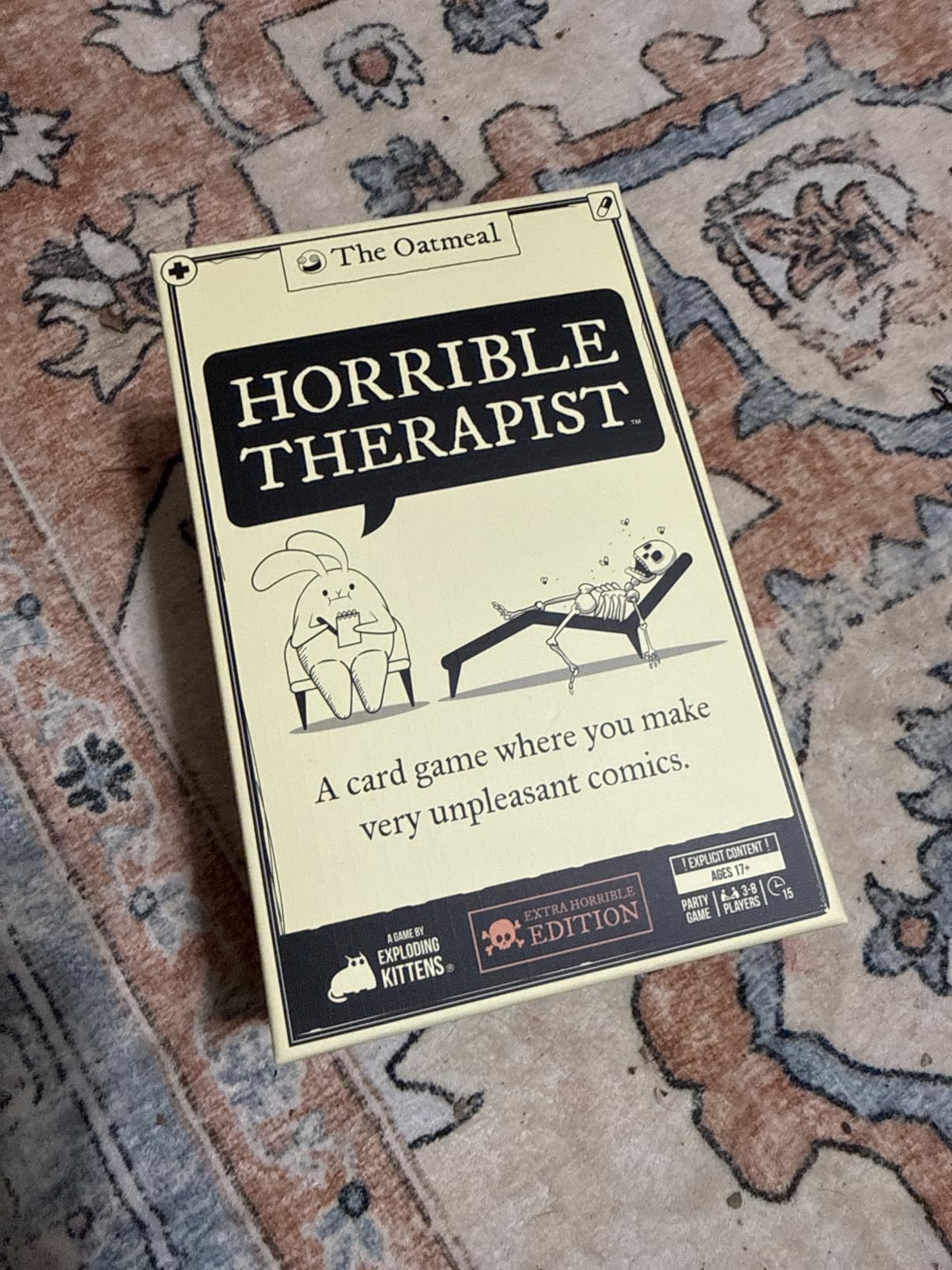 Horrible Therapist: Extra Horrible Edition by Exploding Kittens - A Card Game for 3-8 Players, Ages 17+ - Adult Party Game for Family Night - Customer Photo 2