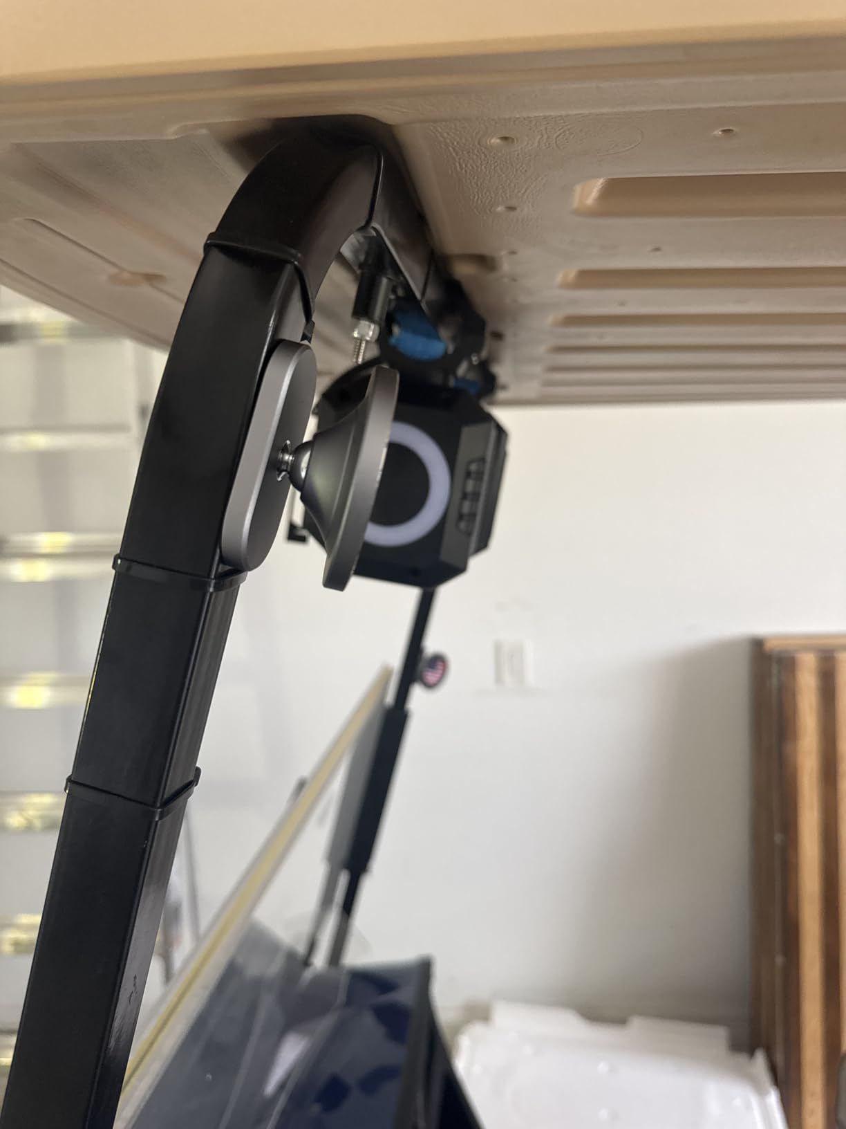 A2C Alloy Magnetic Golf Cart Phone Holder Compatible with MagSafe iPhone 12-17, Fits EZGO, Club Car, Yamaha - Customer Photo 1