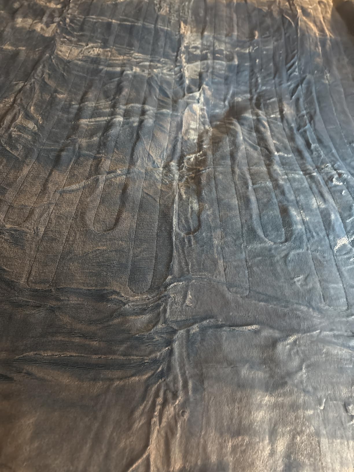 greenoak Heated Blanket Electric Throw, Soft Fleece Heating Blanket with 10 Heat Levels, 8 Hours Auto-Off, Christmas Gifts for Grandma/Seniors/Mom, Misty Grey, 50