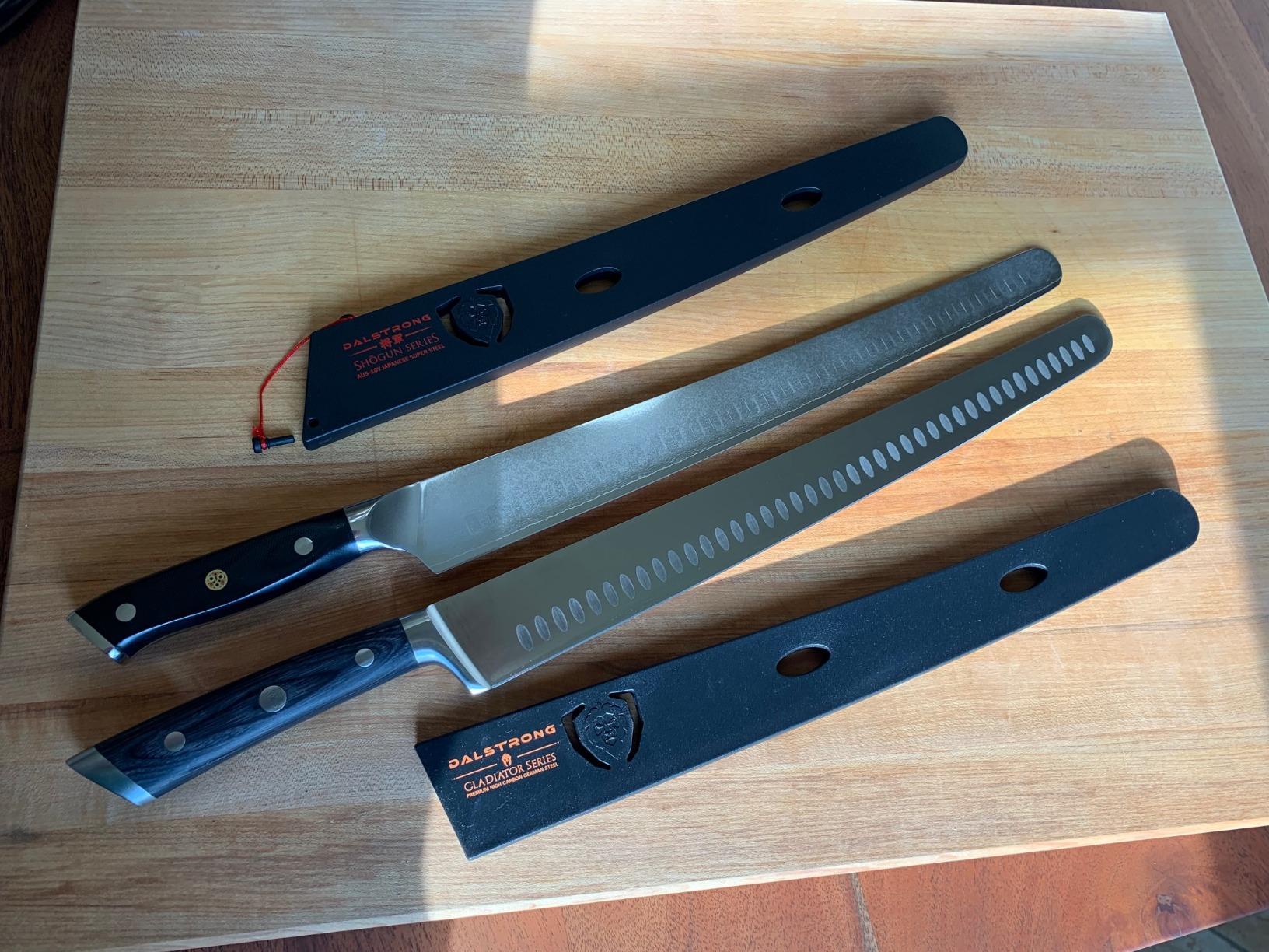 Dalstrong Slicing Knife - 12 inch - Gladiator Series - Forged High-Carbon German Steel Knife - Olive Wood Handle - Cover Sheath Included - Slicer Kitchen Chef Knife Gift - Customer Photo 2