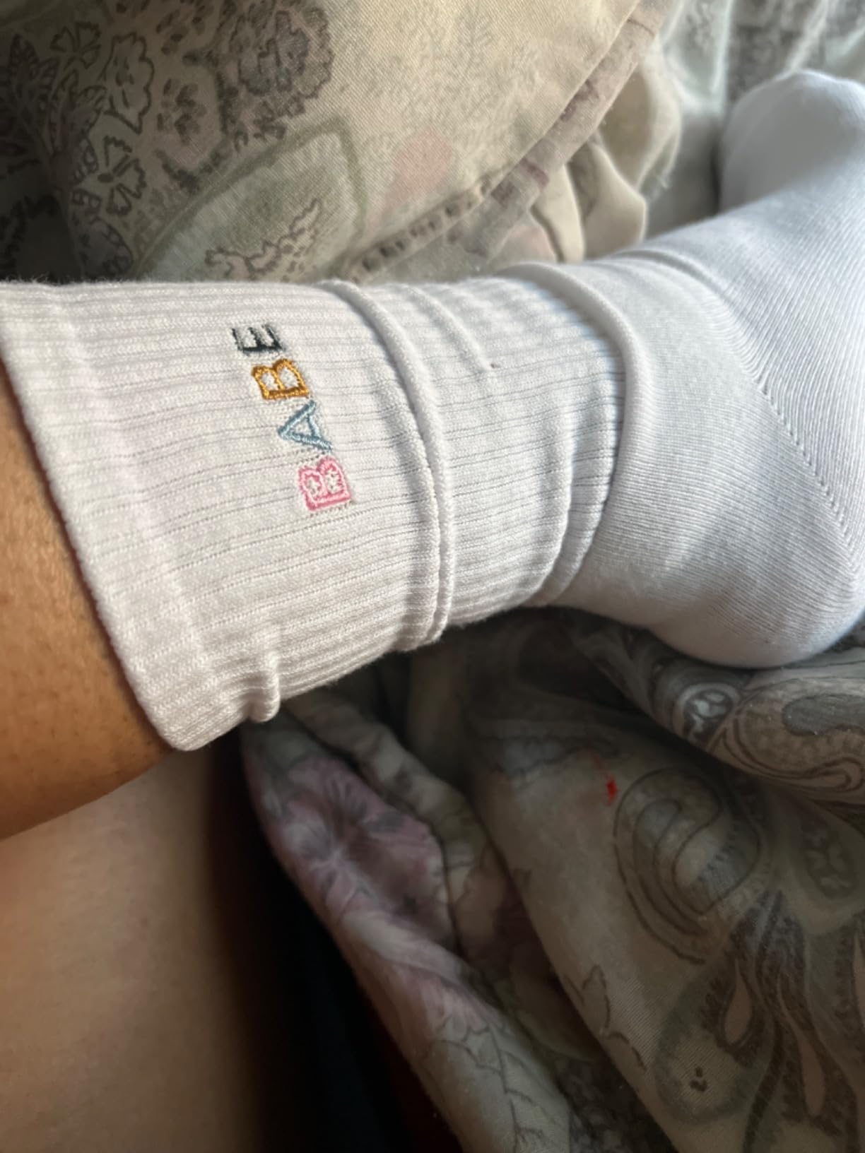 Bride Socks, Bride Gifts, Embroidered Socks For Women, 1 Pairs - Gift For Wedding, Bridal Shower. - Customer Photo 2