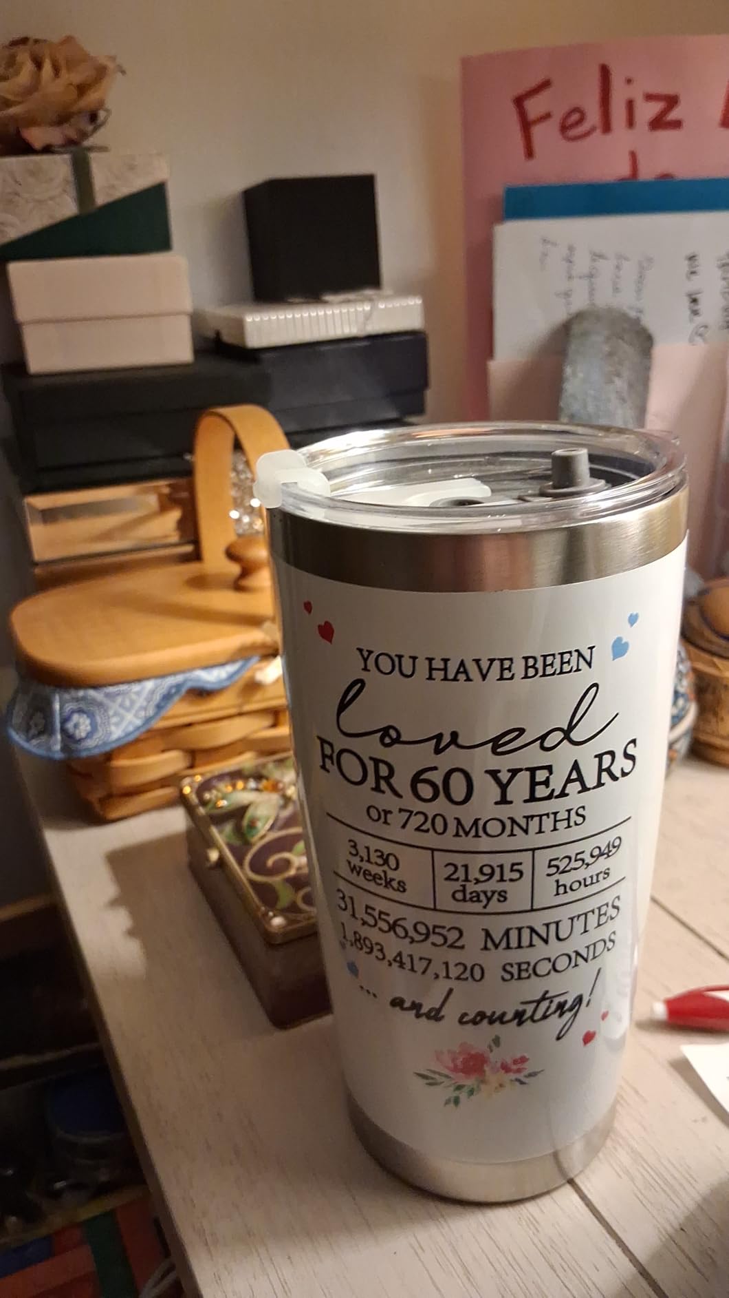 60th Birthday Gifts for Women,Happy 60th Birthday Gifts for Her Friends Mom Wife Sister Coworker,Tumblers Gifts Set for 60 Year Old Women,Funny 60 Birthday Gifts Ideas - Customer Photo 1