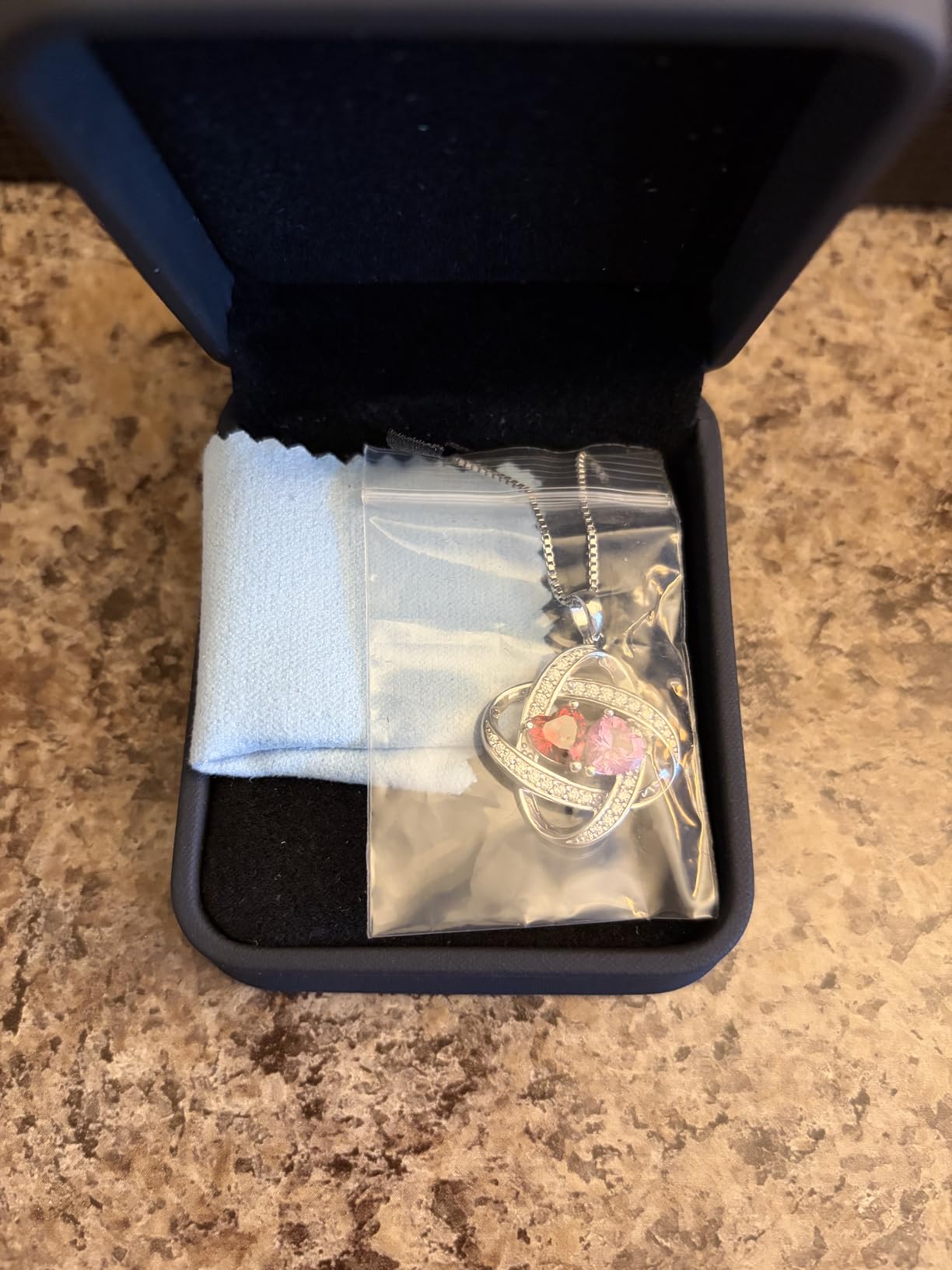 Iefil Christmas Gifts for Women - 925 Sterling Silver Love Knot Necklace, Anniversary Birthday Jewelry Gifts for Wife Girlfriend Mom - Customer Photo 1