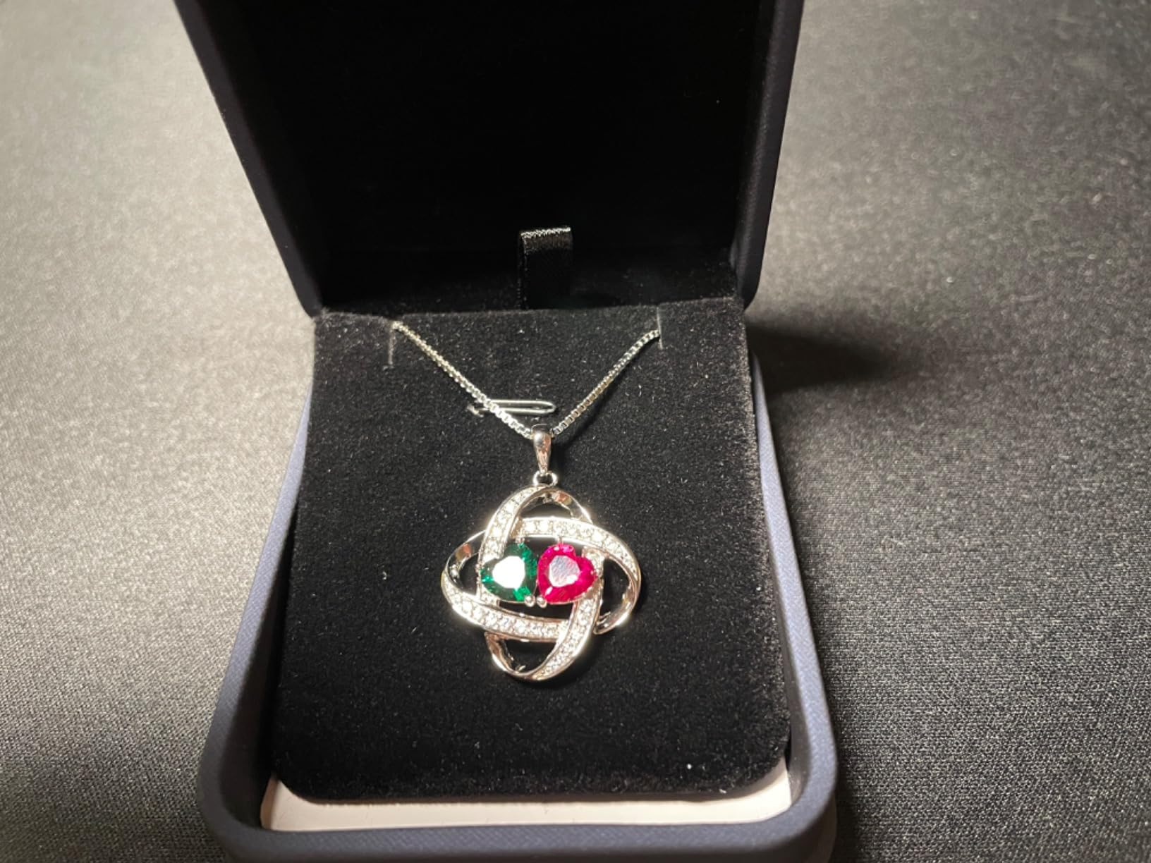 Iefil Christmas Gifts for Women - 925 Sterling Silver Love Knot Necklace, Anniversary Birthday Jewelry Gifts for Wife Girlfriend Mom - Customer Photo 2