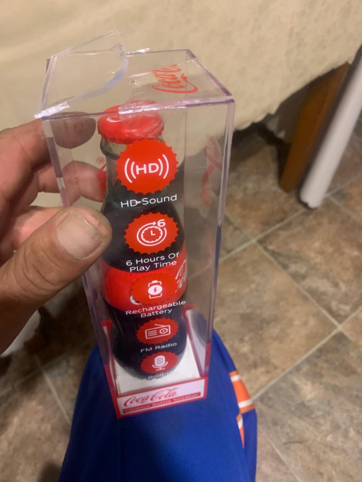 Official Diet Coke Bottle Shaped Bluetooth Speaker – Portable Wireless Speaker with Bluetooth 5.0, Deep Bass, AUX Input, Long Battery Life – Loud HD Sound for Home, Travel, Party & Outdoor Use - Customer Photo 1