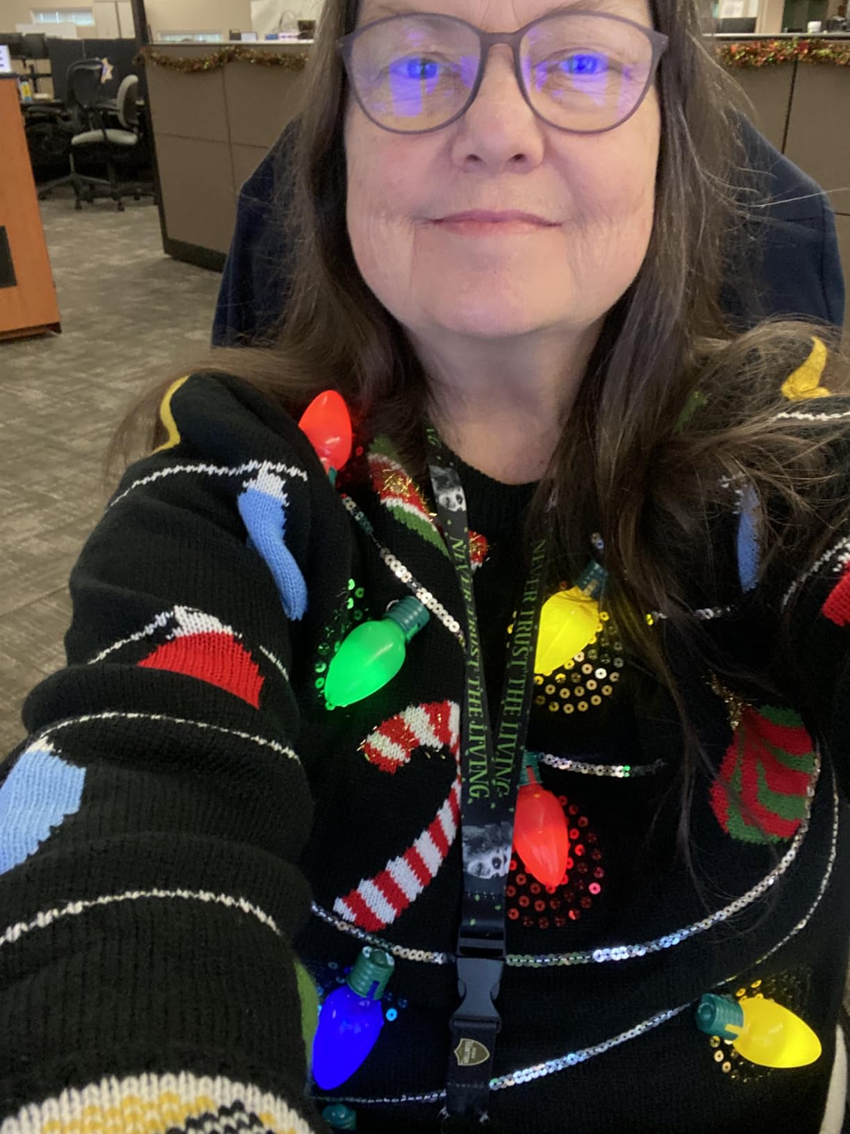 JOYIN LED Light Up Christmas Sweater Women Men Couples,Ugly Christmas Sweater Kids with Light Bulbs, Pullovers 2025 - Customer Photo 1