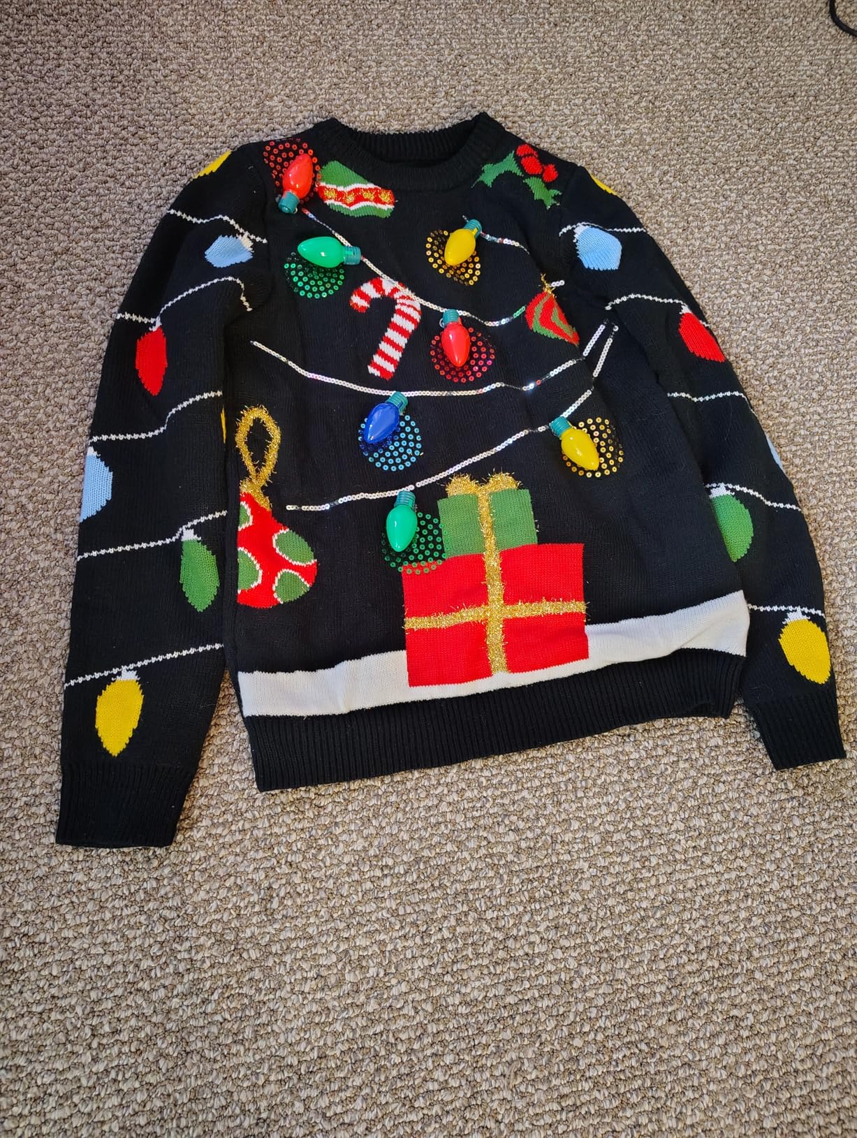 JOYIN LED Light Up Christmas Sweater Women Men Couples,Ugly Christmas Sweater Kids with Light Bulbs, Pullovers 2025 - Customer Photo 2