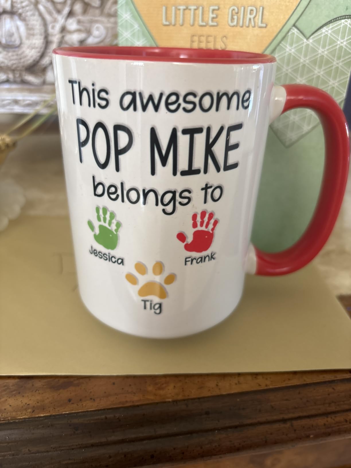 LOVELYPOD Custom Dog Dad Mug With Names and Photo, Father's Day Gifts for Dogs Dad, Fur Lovers Coffee Cup - Customer Photo 1