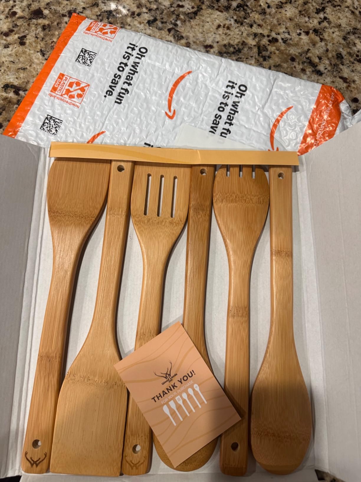 Harry Gifts for All Potter Fans Wooden Spoons for Cooking - 6-Piece Wooden Utensil Set with Spatulas & Spoons, Heat-Resistant, Eco-Friendly Kitchen Utensils for Non-Stick Cookware - Customer Photo 2