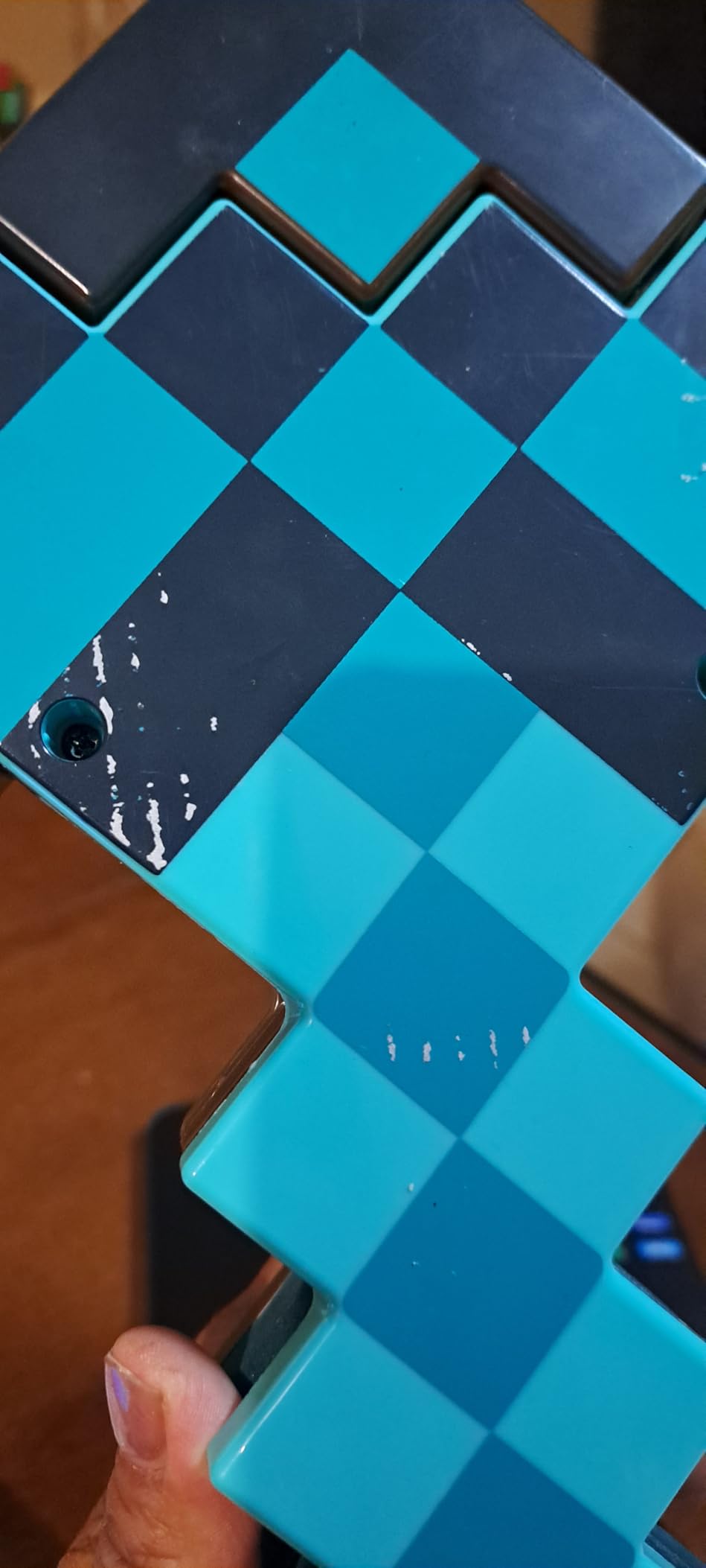 Mattel Minecraft Transforming Diamond Sword & Pick-Axe Kid-Sized 2-in-1 Toy Accessory for Role-Play & Costumes (Amazon Exclusive) - Customer Photo 2