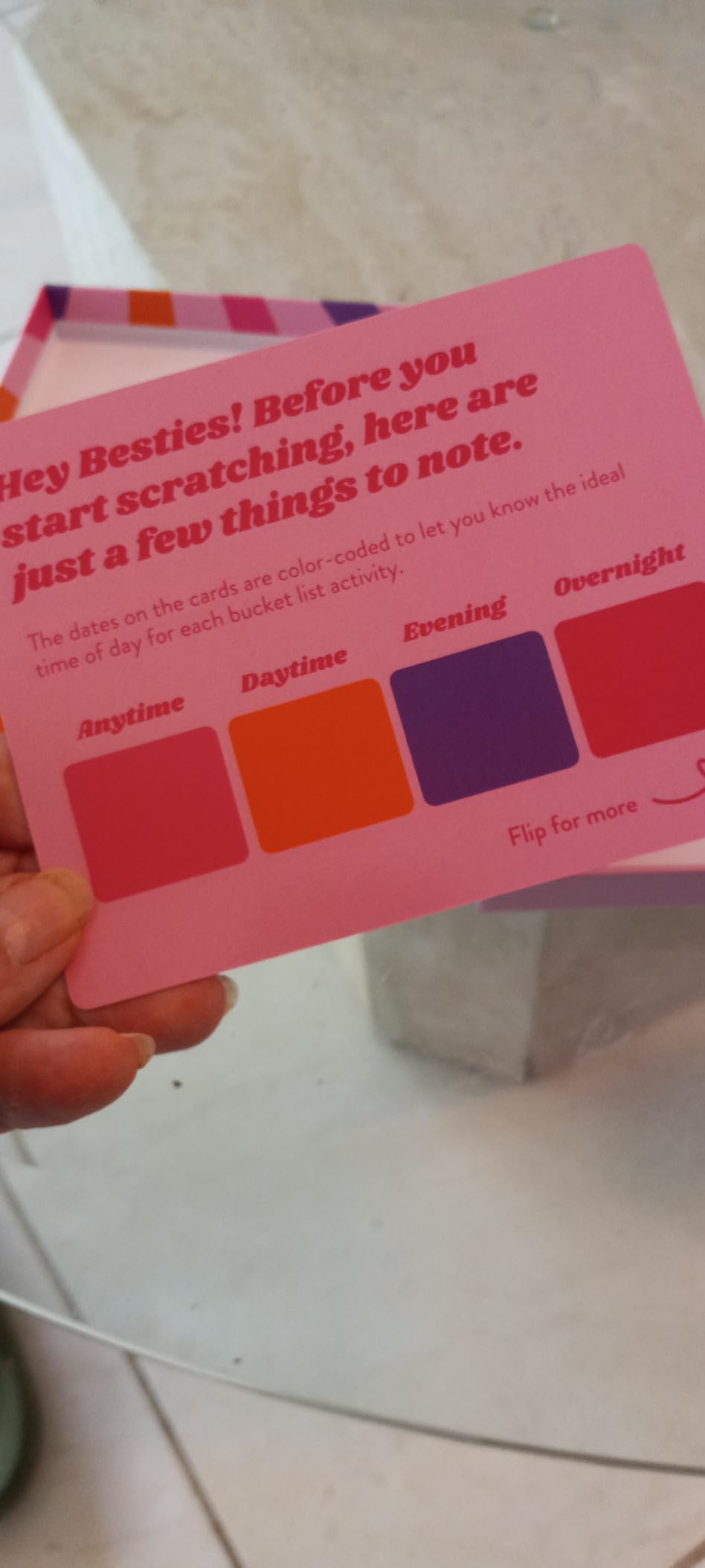 Best Friend Bucket List Scratch Off Cards – 35 Fun Adventure Date Ideas for Friends – Unique Gift for Women, Besties, or BFFs – Fun Friendship Gift for Birthdays or Christmas - Customer Photo 2