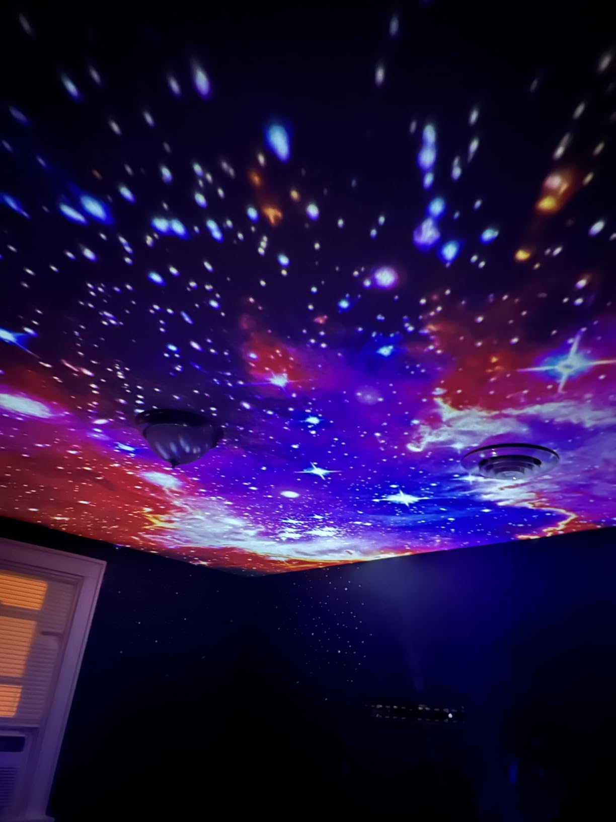 Planetarium Projector Pro for Bedroom, 13 in 1 Star Projector Galaxy Light, Ceiling Night Light Milky Way Mood Lighting with Timer, LED Space Galaxy Lamp Bedroom Room Decor for Adults Kids - White - Customer Photo 4