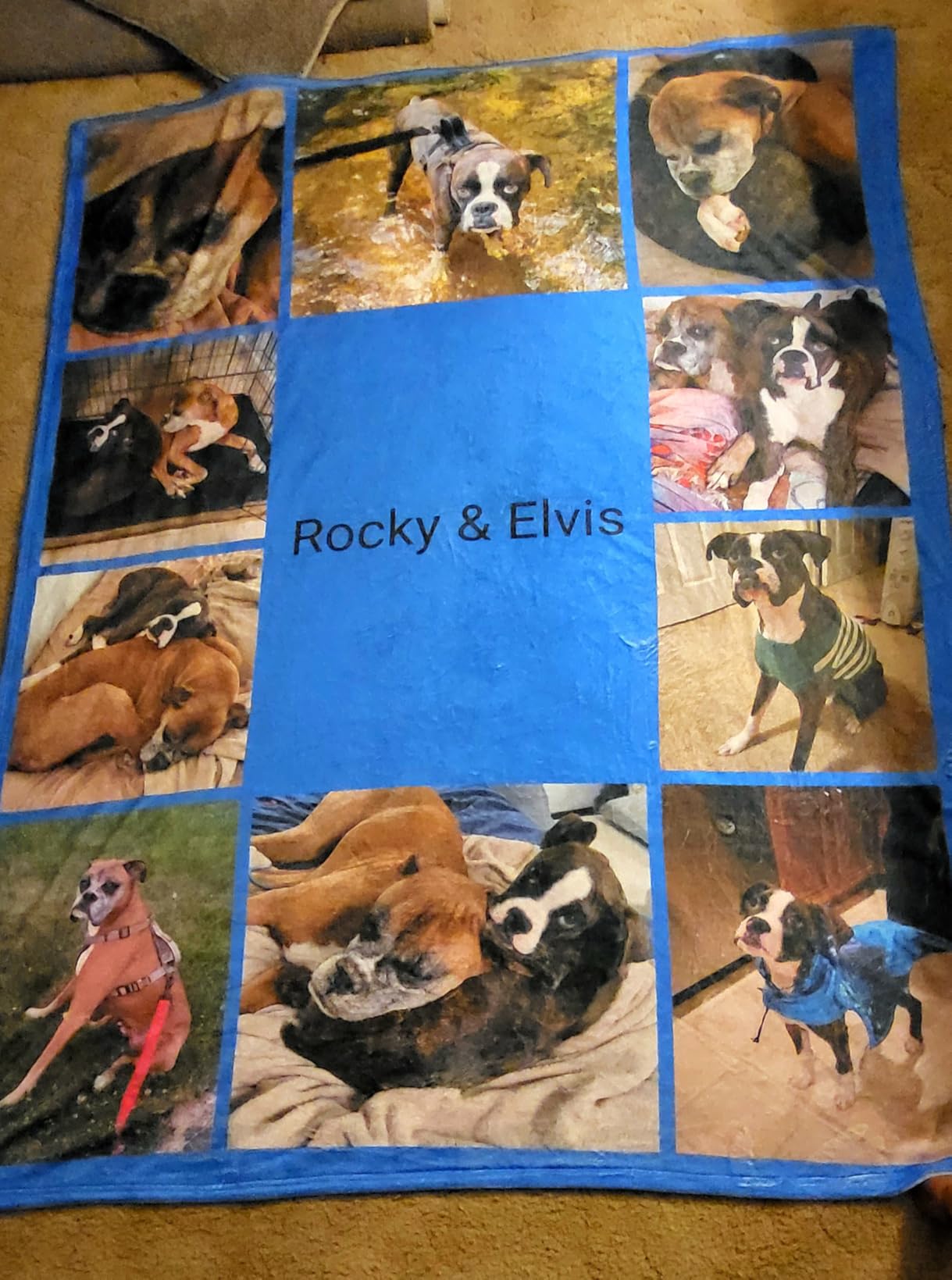 Custom Blanket Throws with Photos Text Personalized with Picture Customizable, Customize for Mom, Dad, Couple, Girlfriend, Boyfriend, Husband & Wife - Customer Photo 2