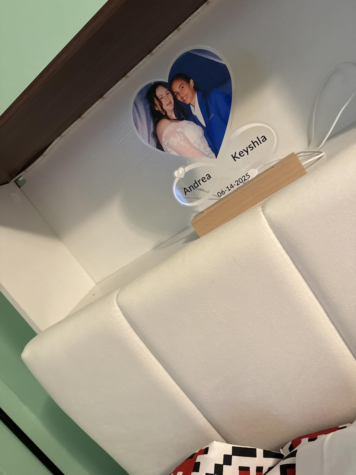 Custom Picture Frames with Photo, Custom Photo Frame with Night Light, Personalized Picture Frame, Personalized Christmas Anniversary Birthday Gifts for Women Men Him Her Girlfriend Boyfriend Couple - Customer Photo 2