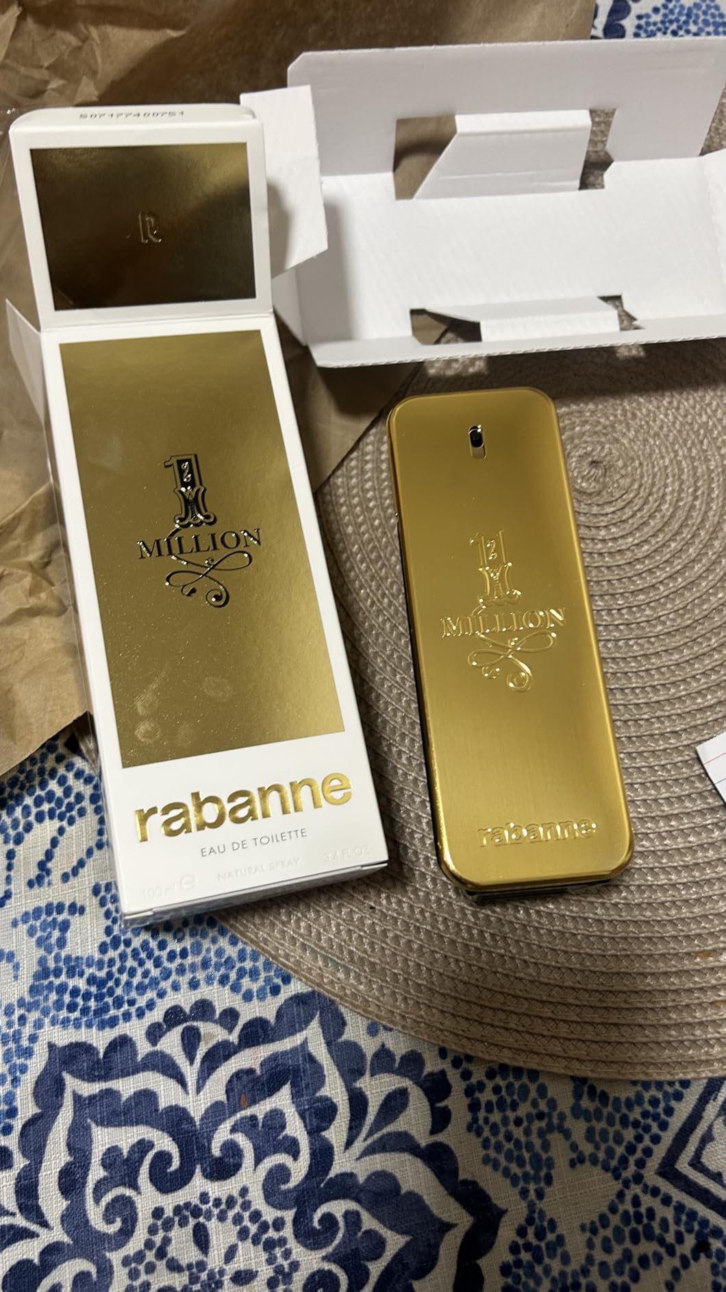 Paco Rabanne One Million 3-Piece Set for Men (3.4 Oz Eau De Toilette Spray + 5.1 Oz Deodorant Spray + 0.34 Oz Eau De Toilette Travel Spray) - Customer Photo 1