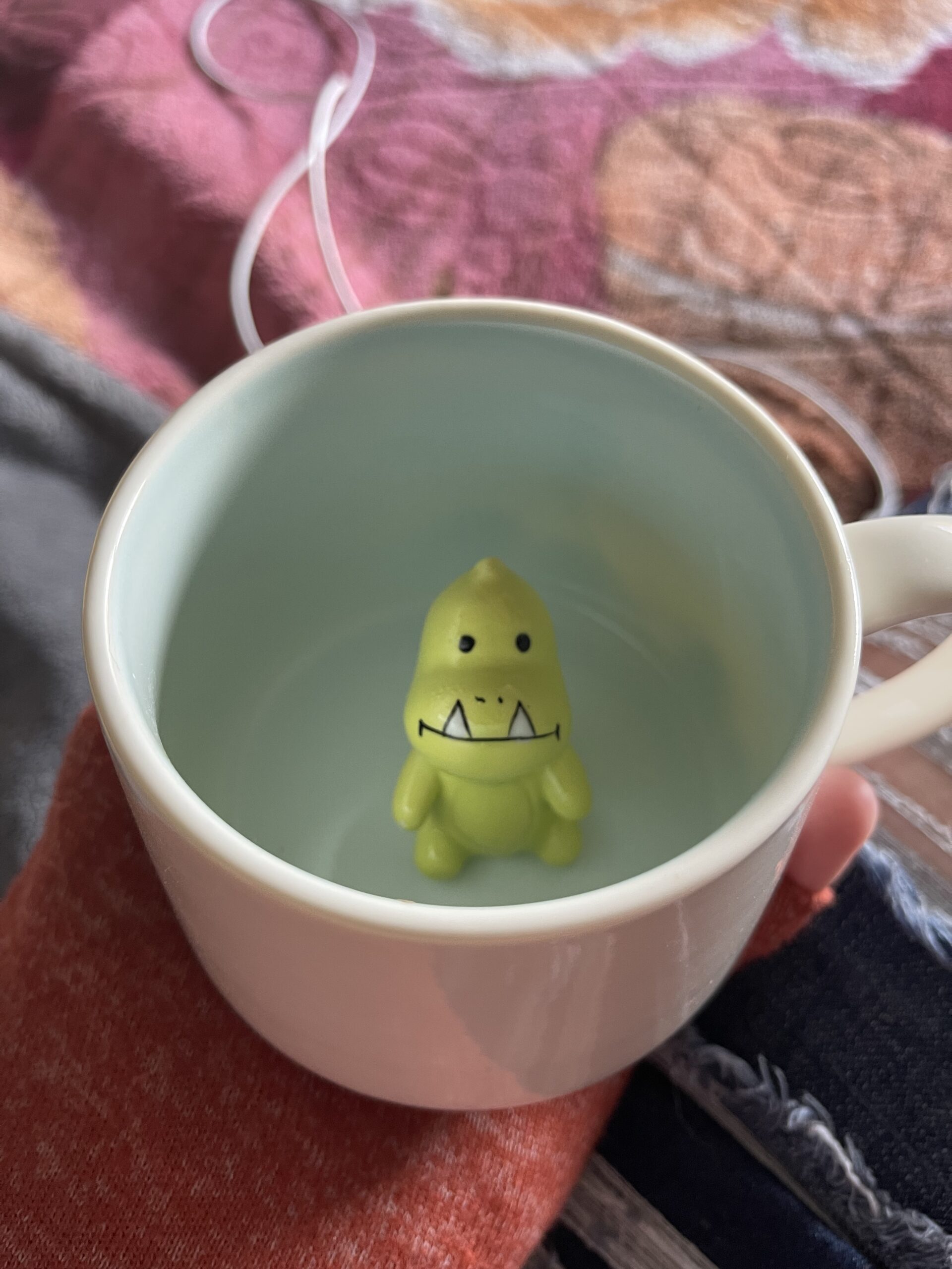 Shark Ceramic Mug Hidden 3D Animal Inside Cup,Handmade Animal Figurine Teacup,Christmas,Birthday,Mother's Day Gifts for Friends Family or Kids(Blue Shark) Customer Review Shark Ceramic Mug Hidden 3D Animal Inside Cup,Handmade Animal Figurine Teacup,Christmas,Birthday,Mother's Day Gifts for Friends Family or Kids(Blue Shark) - Customer Photo 3