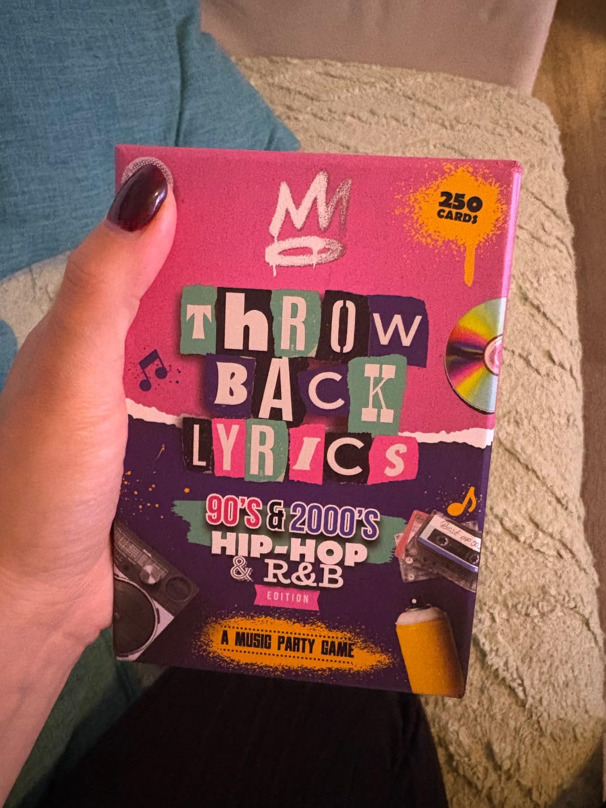 90s & 2000s Hip-Hop & R&B Finish The Lyrics Game & Charades | 250 Cards Includes Stickers & Playlist | Adult Party Game for Hilarious Paries, Birthdays, Date Night & Gifts - Customer Photo 1